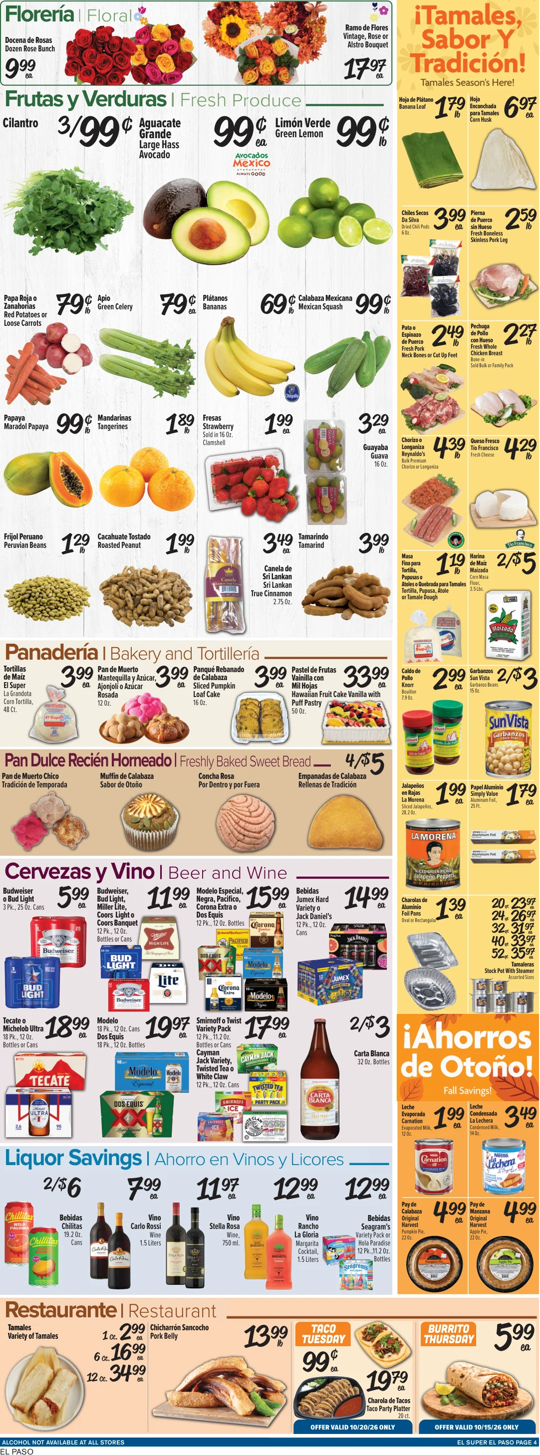 El Super El Paso Weekly Ad Savings (10/14/26 - 10/20/26) - Page 4