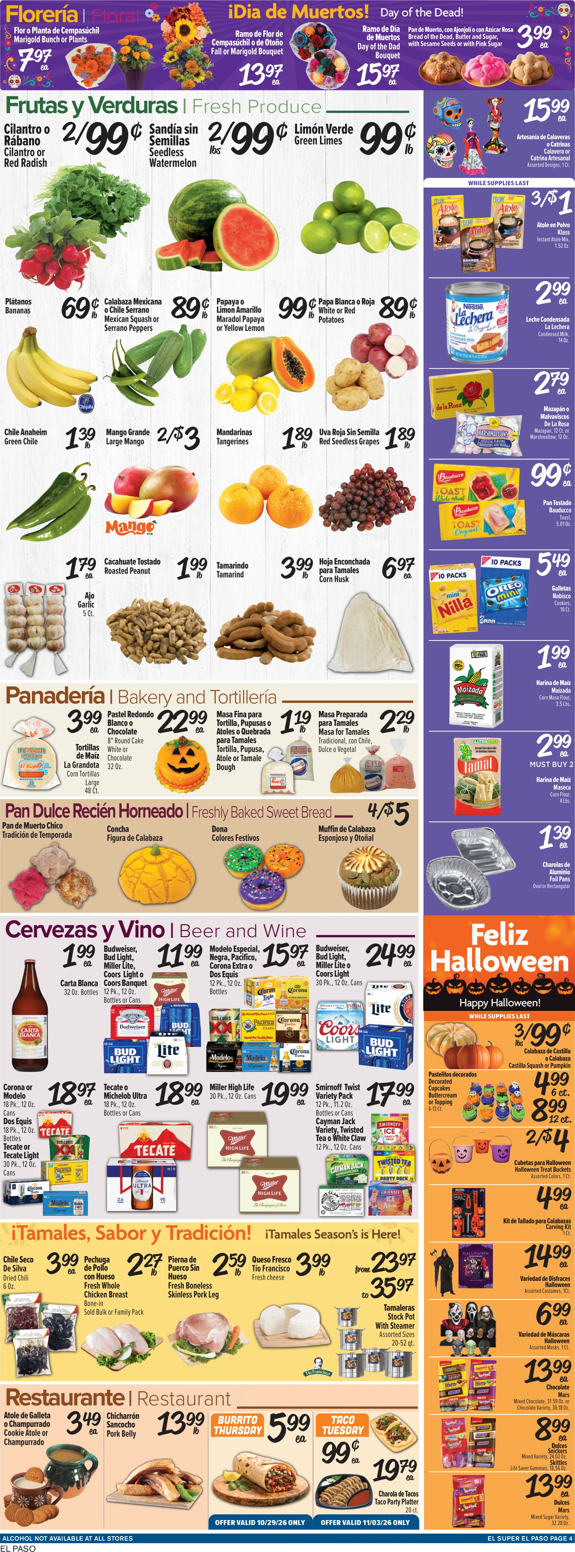 El Super El Paso Weekly Ad Savings (10/28/26 - 11/03/26) - Page 4