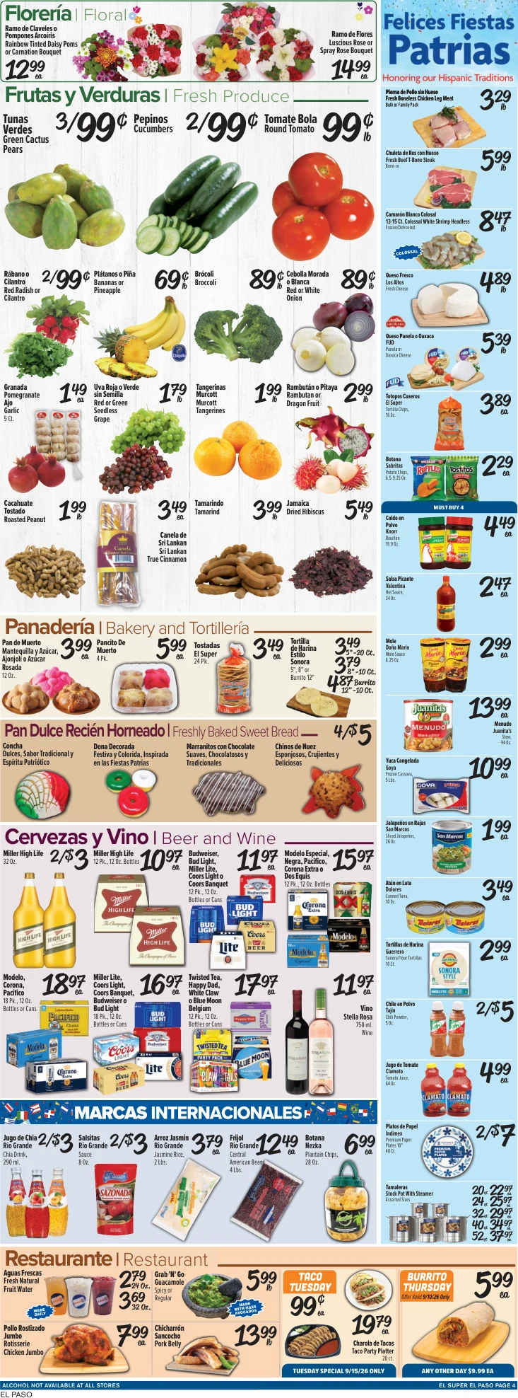 El Super El Paso Weekly Ad Savings (09/09/26 - 09/15/26) - Page 4