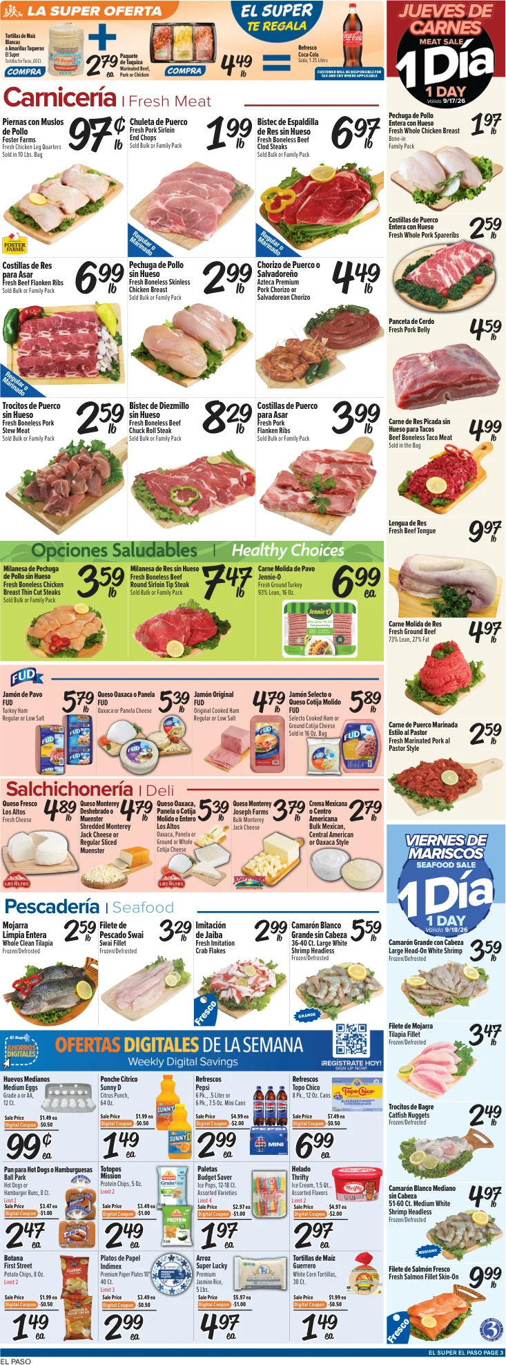 El Super El Paso Weekly Ad Savings (09/16/26 - 09/22/26) - Page 3