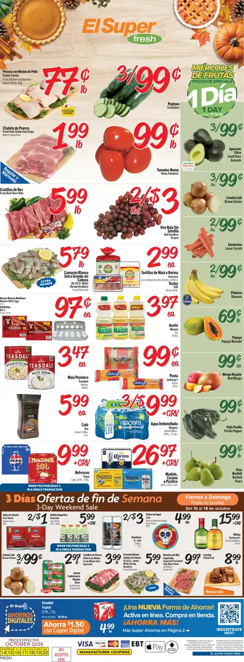 Weekly Ad Savings (10/14/26 - 10/20/26)
