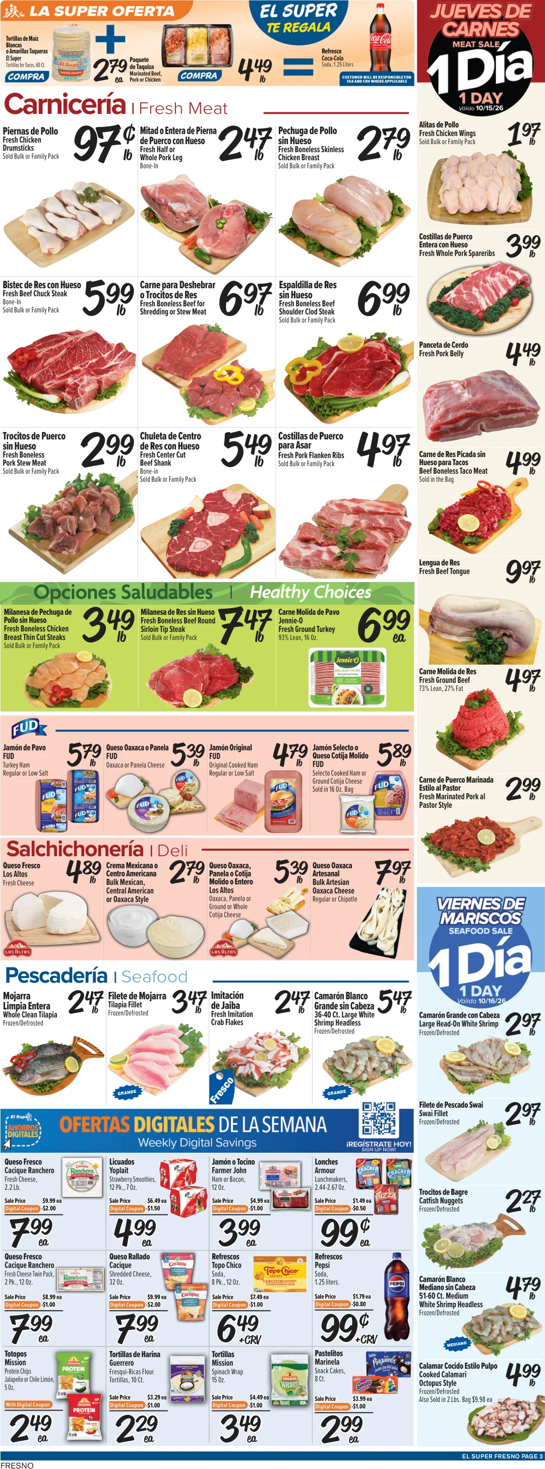 El Super Fresno Weekly Ad Savings (10/14/26 - 10/20/26) - Page 3