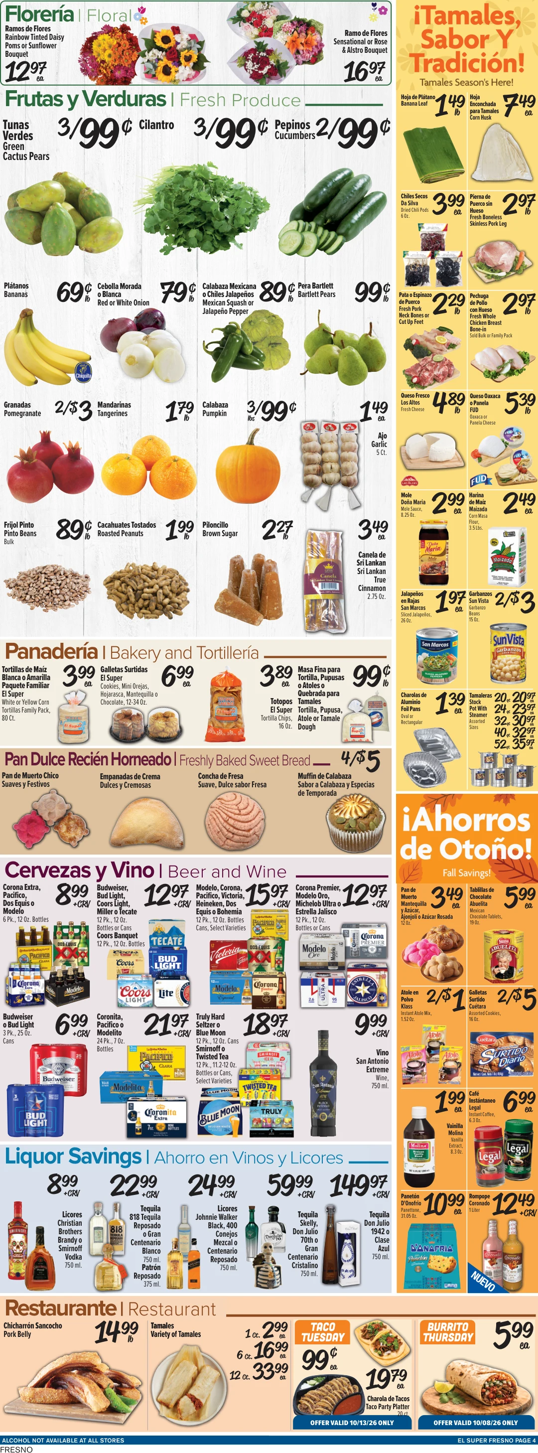 El Super Fresno Weekly Ad Savings (10/07/26 - 10/13/26) - Page 4