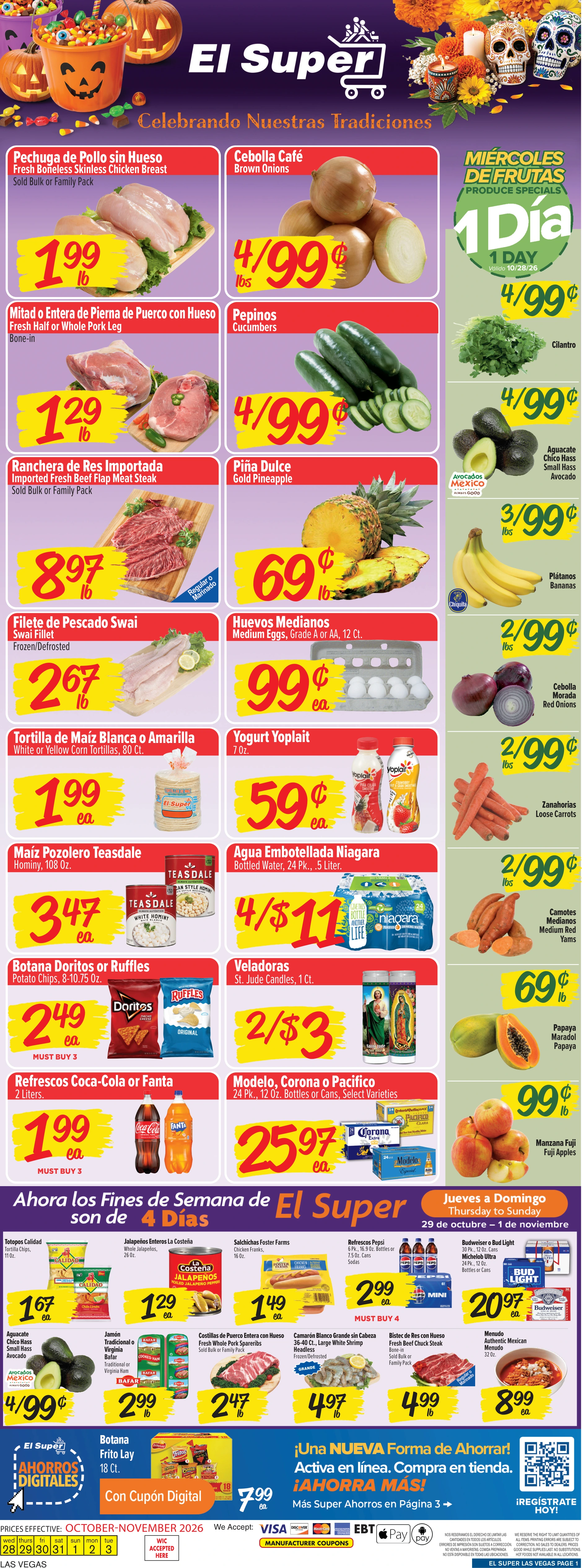 El Super Las Vegas Weekly Ad Savings (10/28/26 - 11/03/26) - Page 1