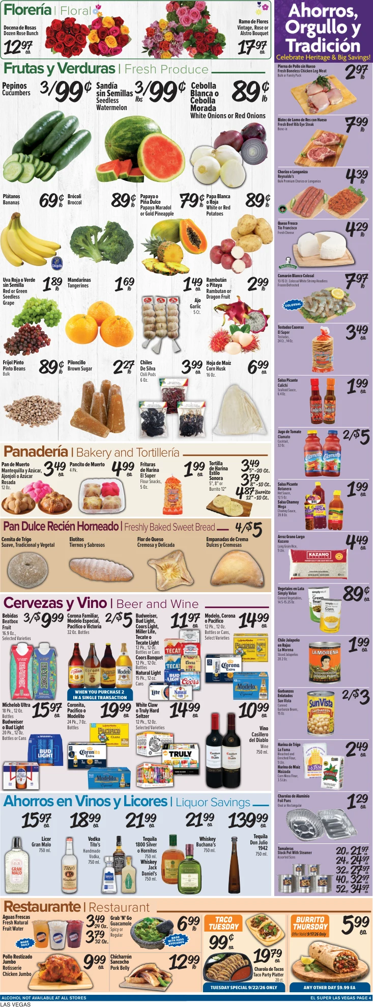 El Super Las Vegas Weekly Ad Savings (09/16/26 - 09/22/26) - Page 4