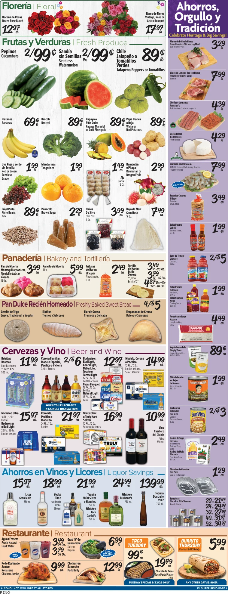 El Super Reno Weekly Ad Savings (09/16/26 - 09/22/26) - Page 4