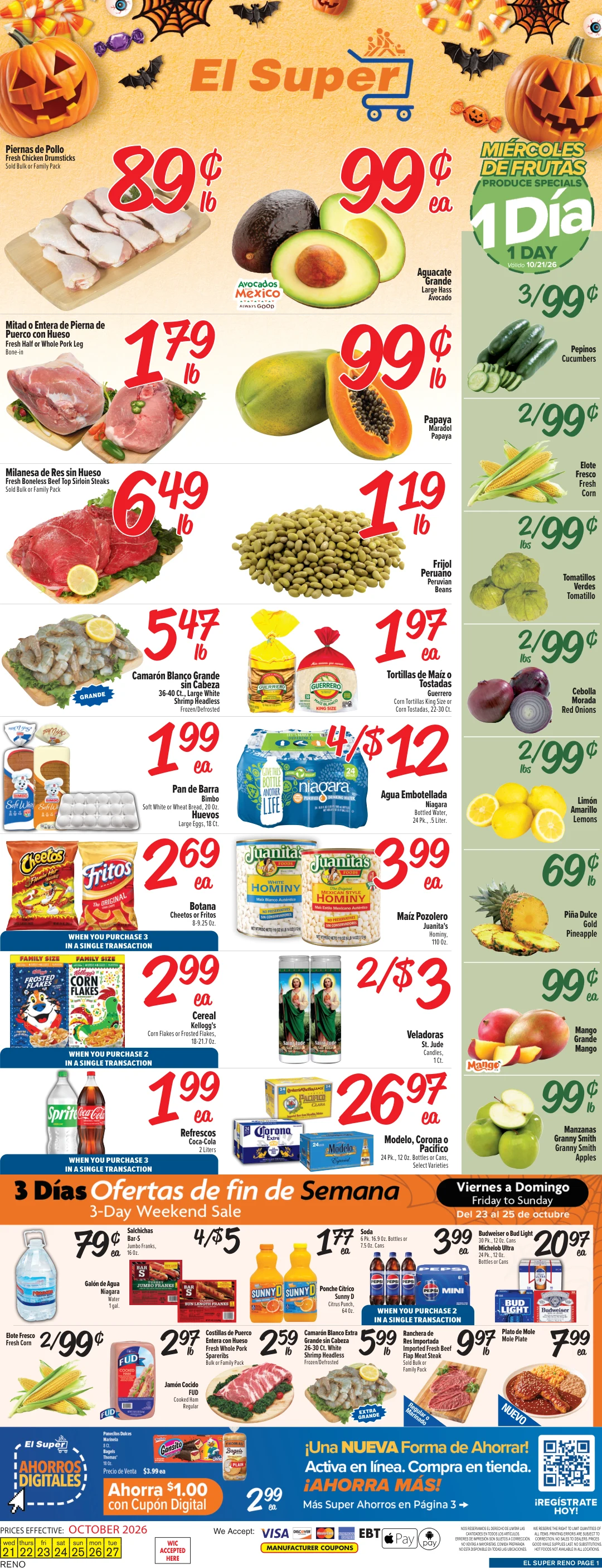 El Super Reno Weekly Ad Savings (10/21/26 - 10/27/26) - Page 1