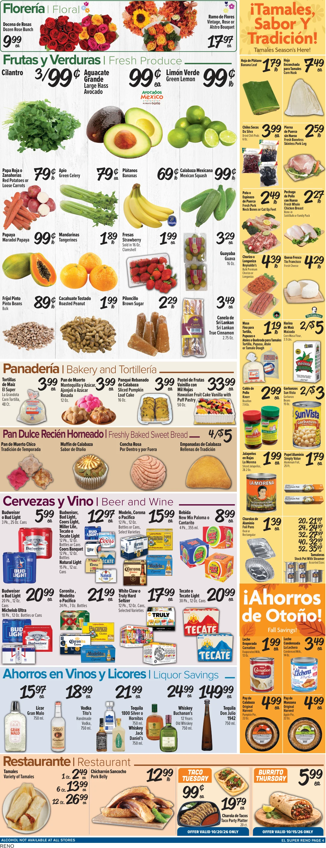 El Super Reno Weekly Ad Savings (10/14/26 - 10/20/26) - Page 4