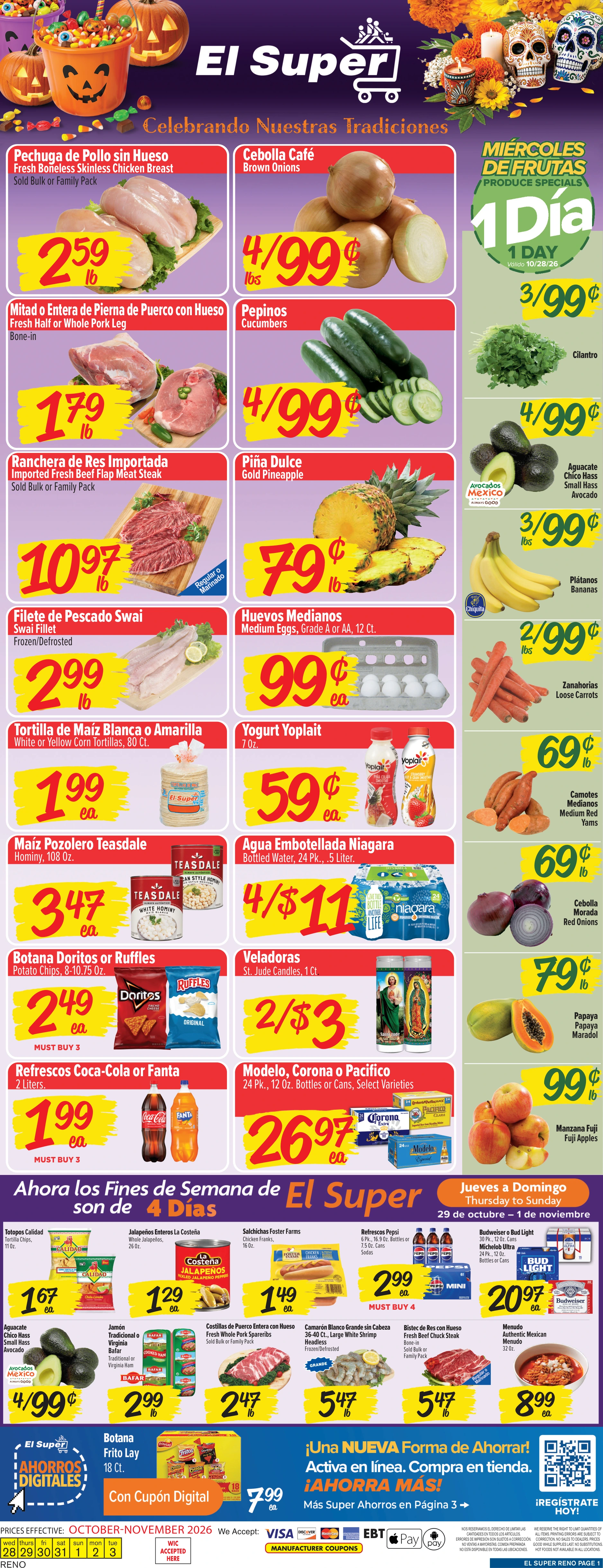 El Super Reno Weekly Ad Savings (10/28/26 - 11/03/26) - Page 1