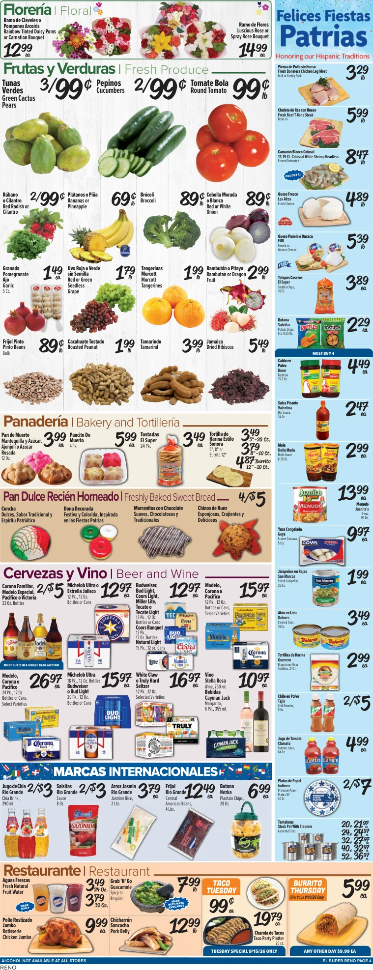 El Super Reno Weekly Ad Savings (09/09/26 - 09/15/26) - Page 4