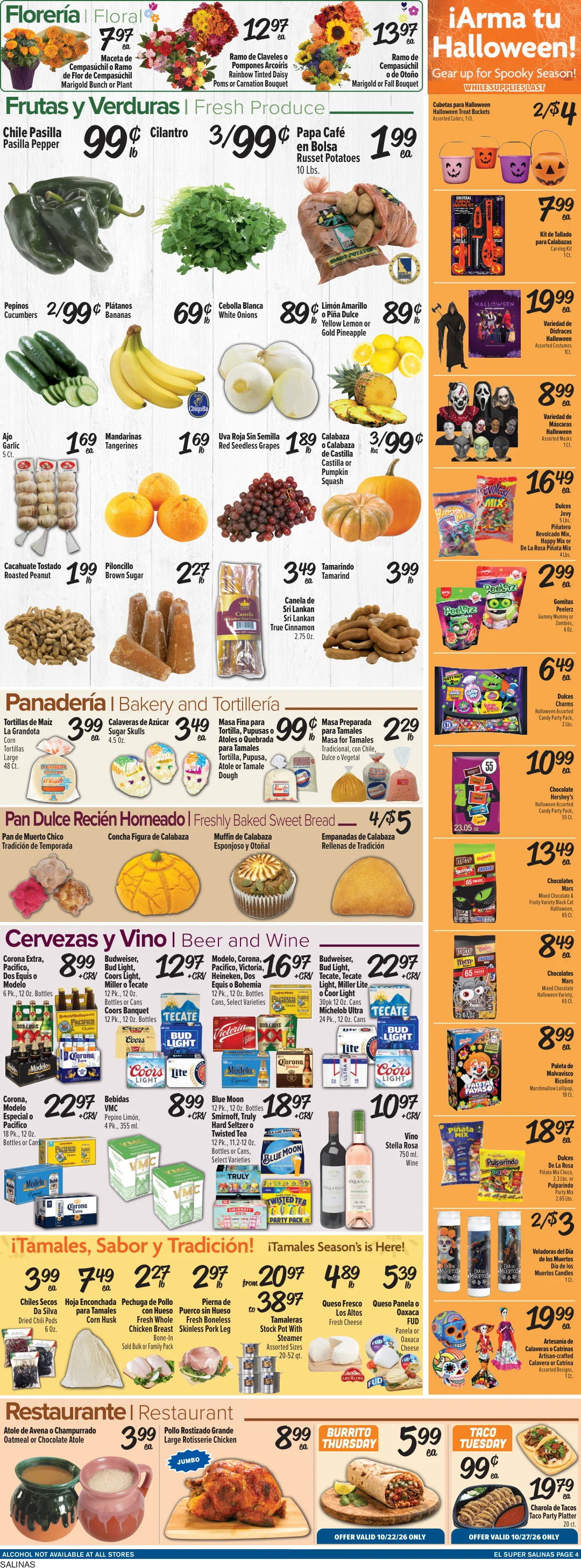 El Super Salinas Weekly Ad Savings (10/21/26 - 10/27/26) - Page 4