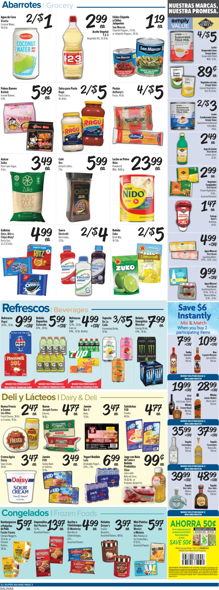 El Super Salinas Weekly Ad Savings (09/09/26 - 09/15/26) - Page 2