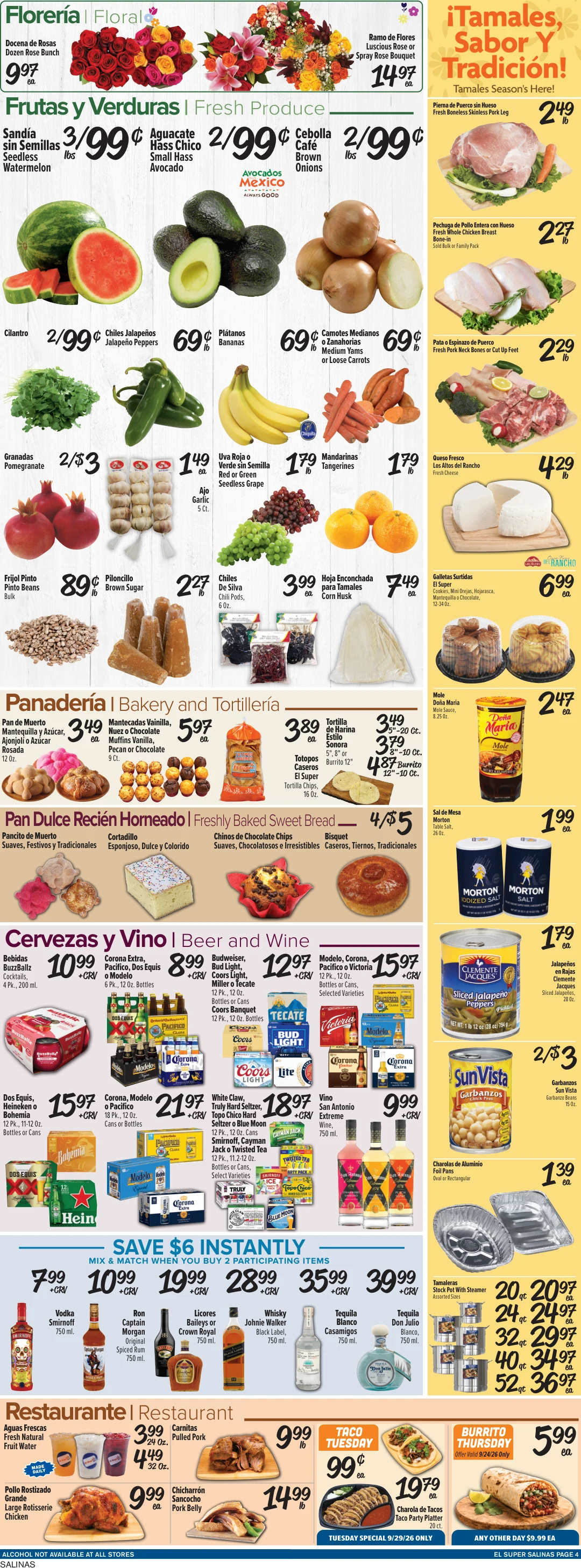 El Super Salinas Weekly Ad Savings (09/23/26 - 09/29/26) - Page 4
