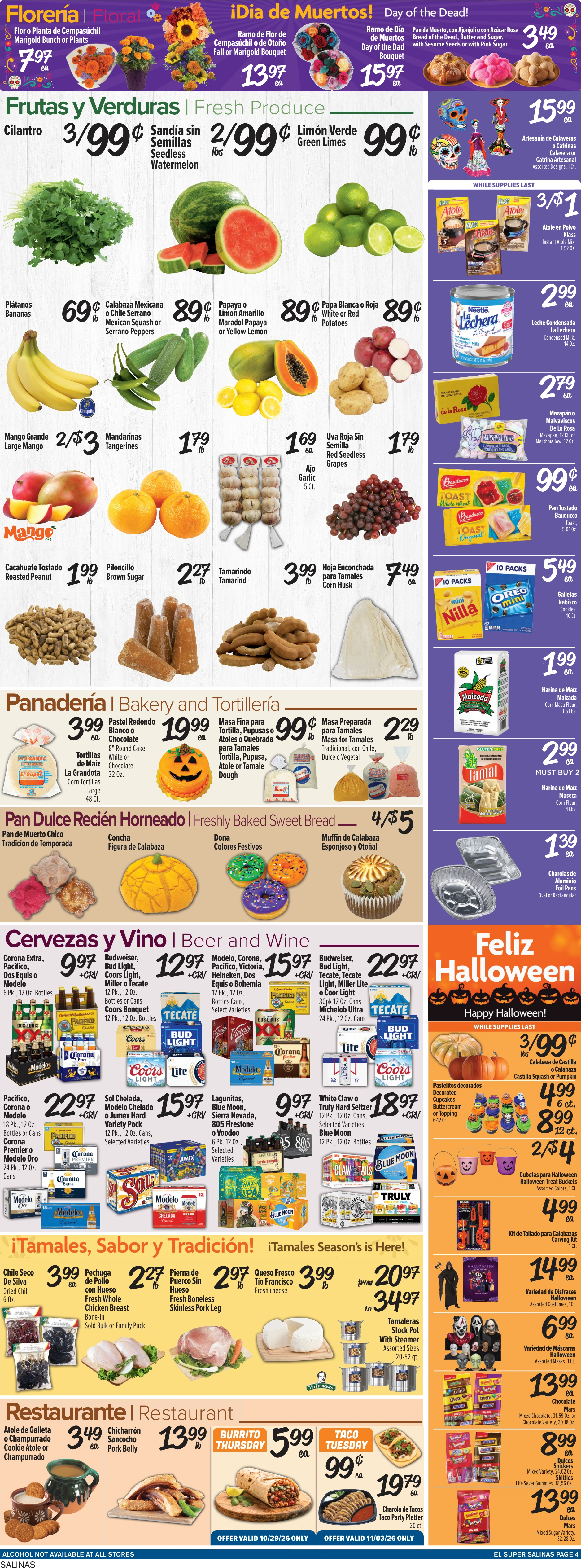 El Super Salinas Weekly Ad Savings (10/28/26 - 11/03/26) - Page 4