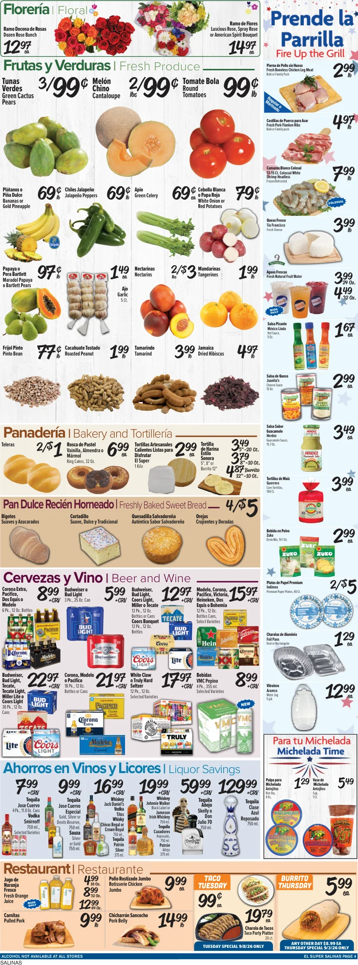 El Super Salinas Weekly Ad Savings (09/02/26 - 09/08/26) - Page 4