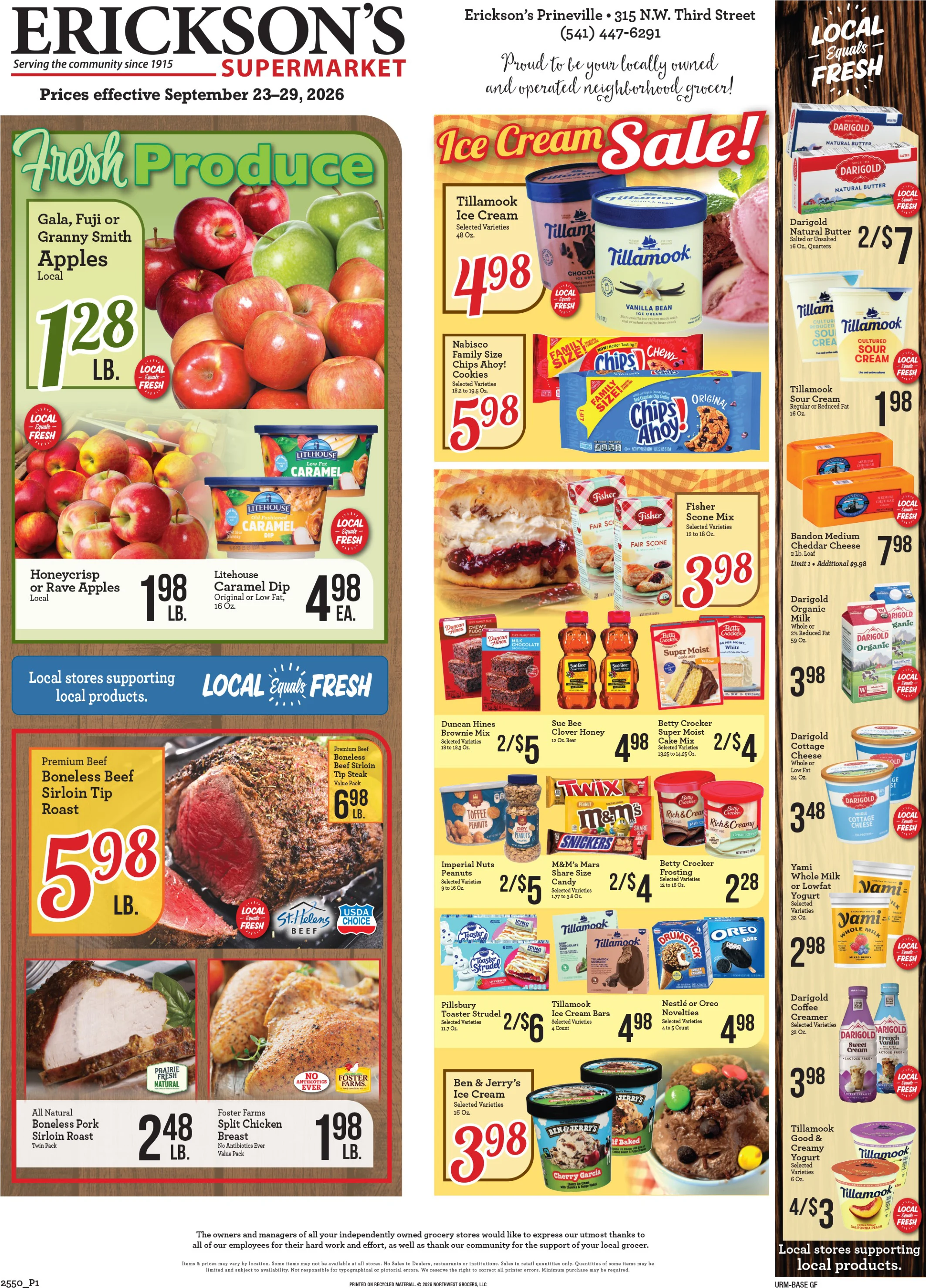 Erickson's Thriftway Erickson's Thriftway Weekly Ad - Page 1