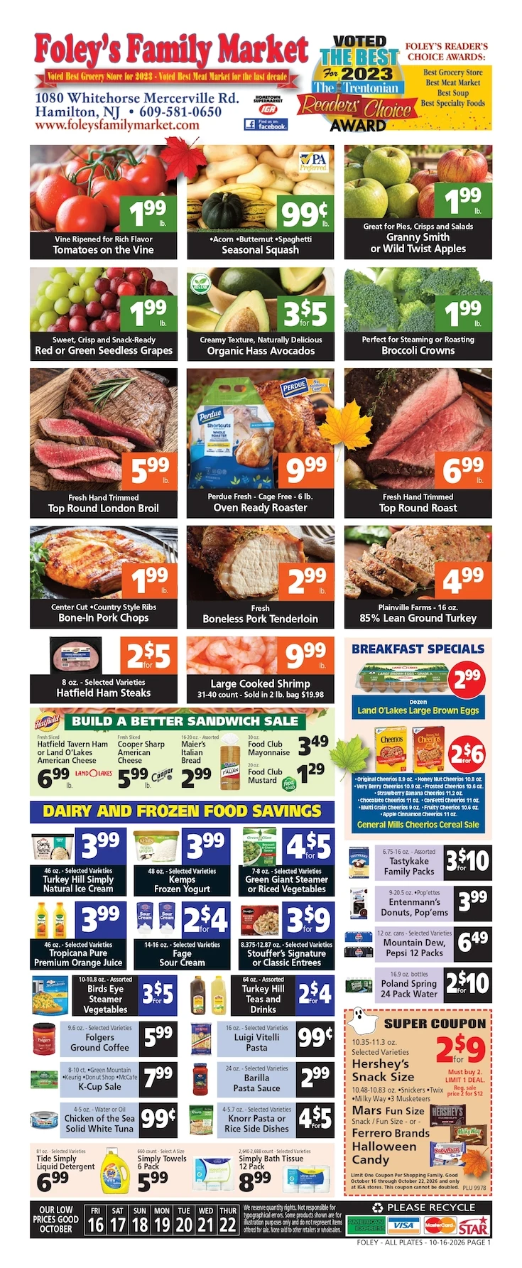 Foley's Family Market IGA Weekly Ad - Page 1