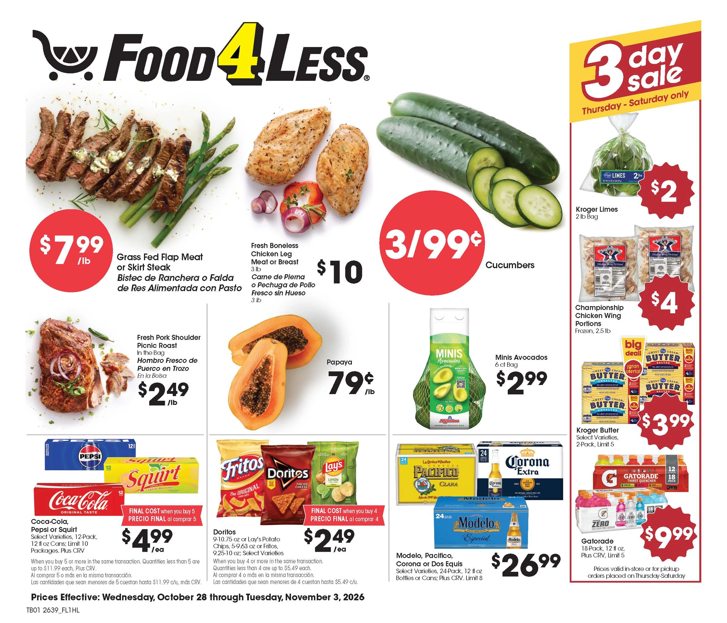 Food 4 Less Cathedral City Marketplace Weekly Ad Print - Page 1