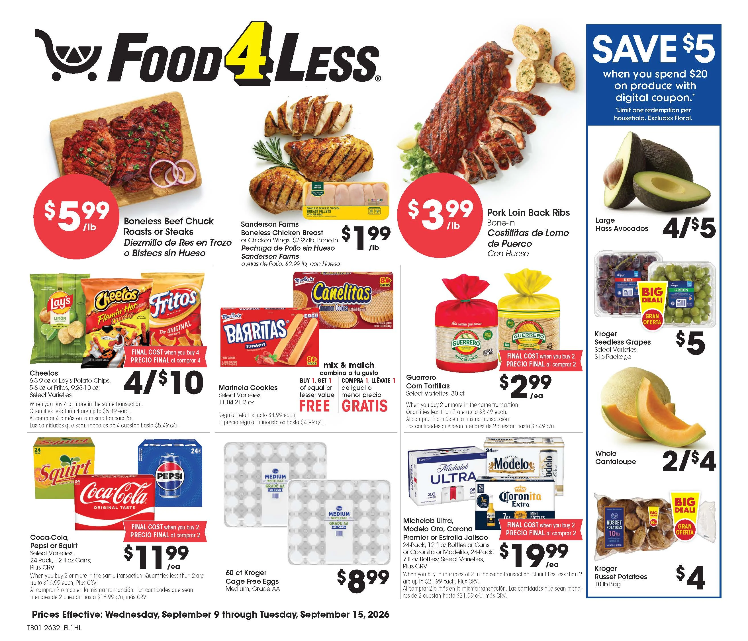 Food 4 Less Cathedral City Marketplace Weekly Ad Print - Page 1