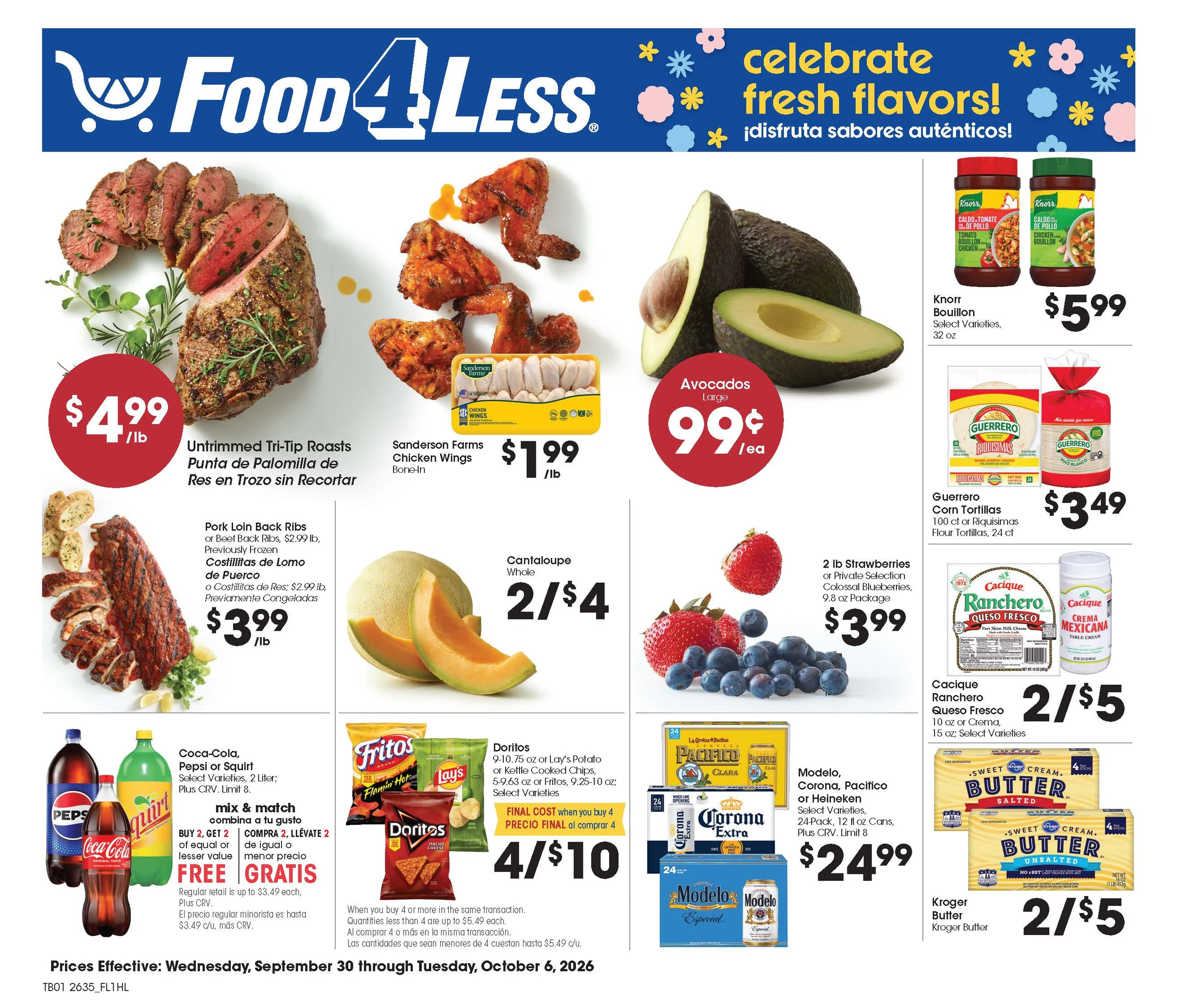Food 4 Less Cathedral City Marketplace Weekly Ad Print - Page 1