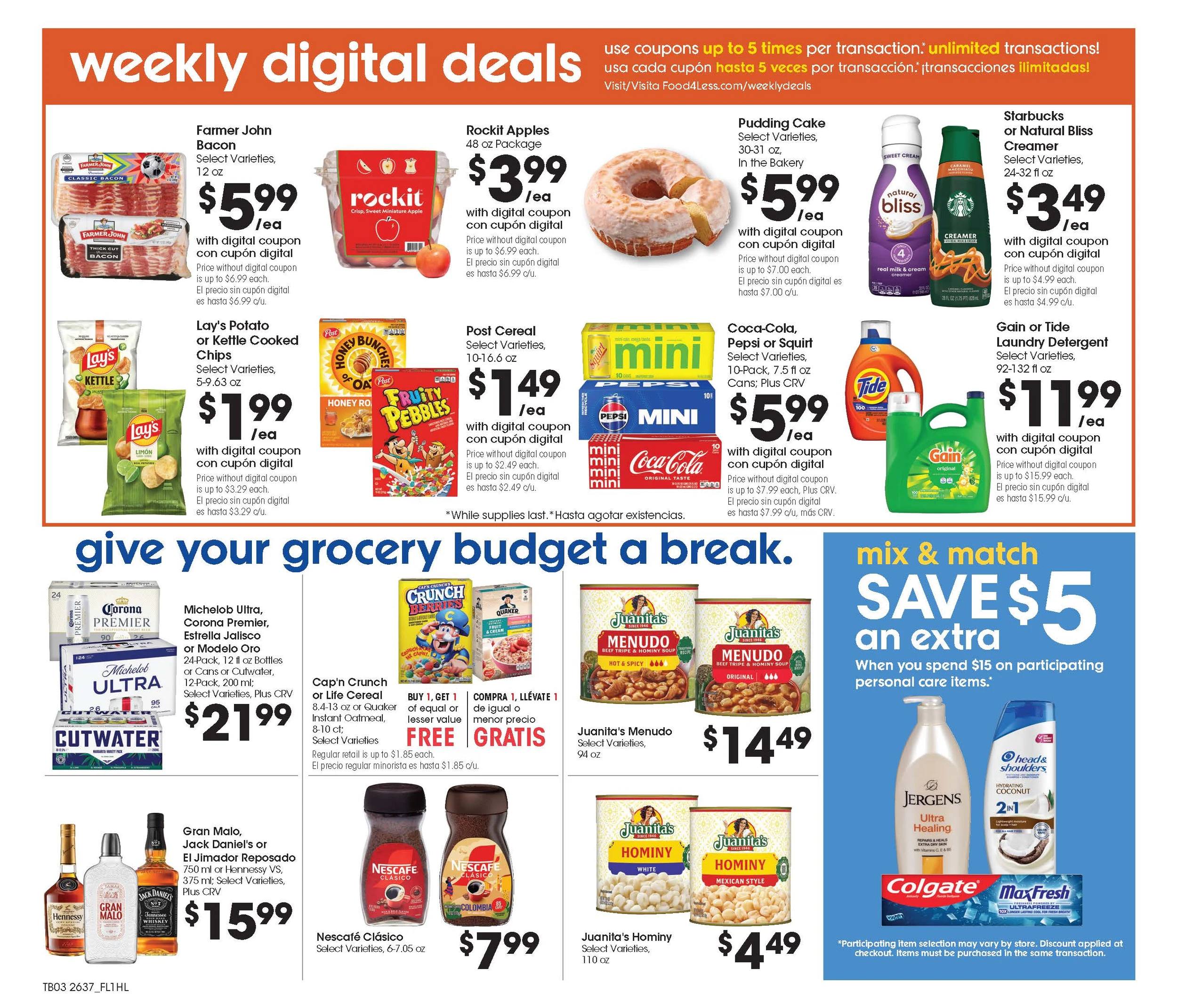 Food 4 Less Cathedral City Marketplace Weekly Ad Print - Page 4