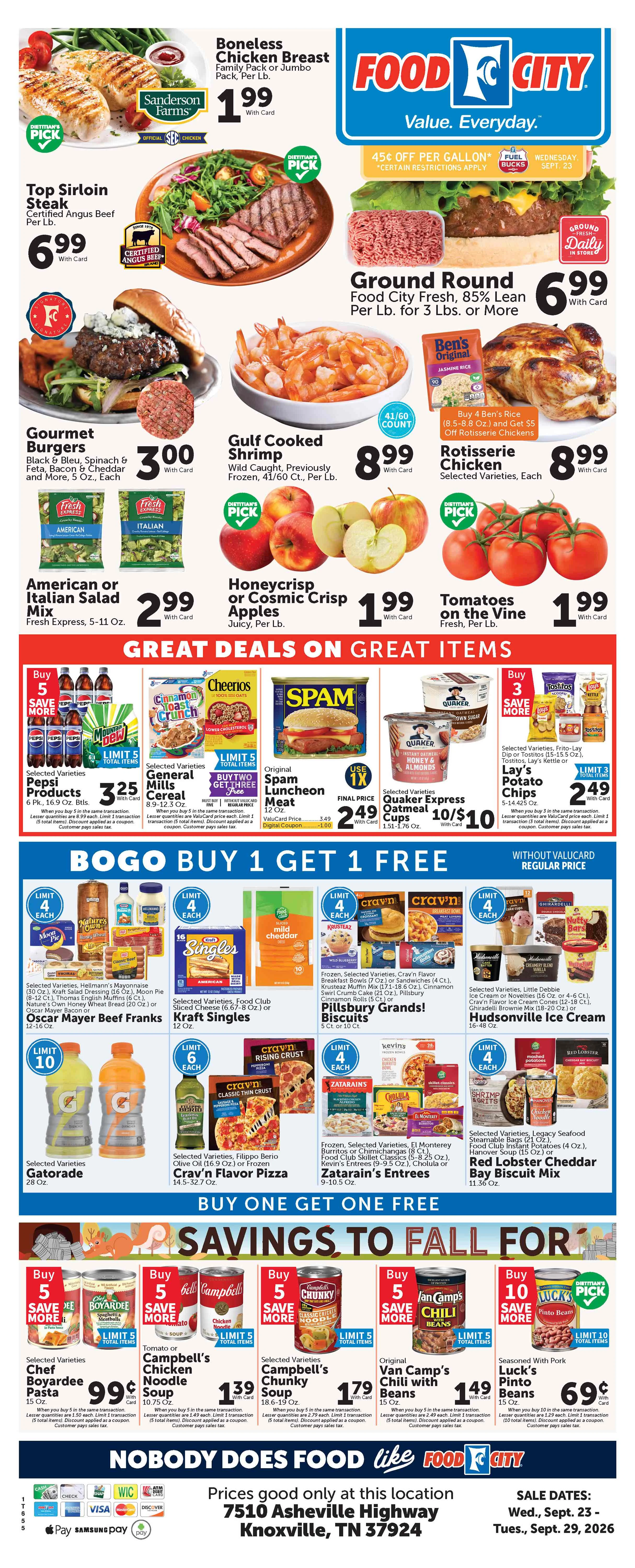 Food City East Tennessee Weekly Ad - Page 1