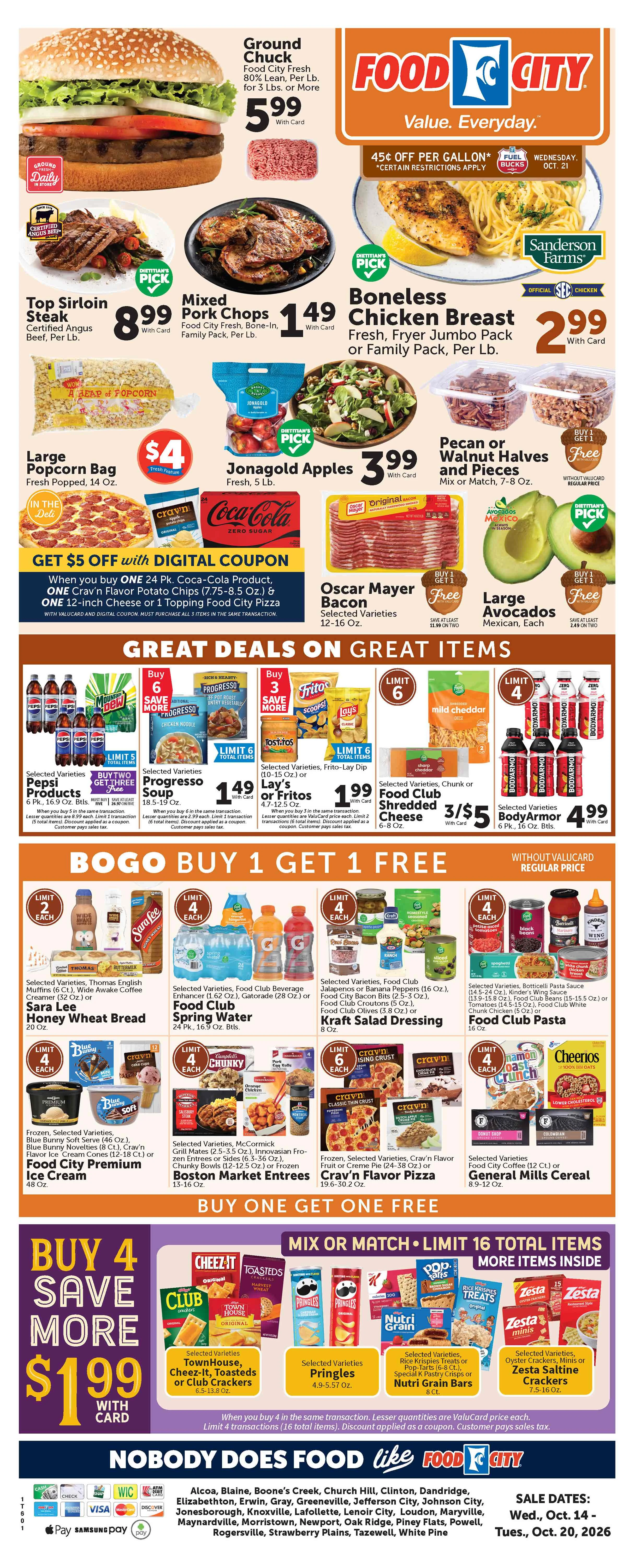 Food City East Tennessee Weekly Ad - Page 1