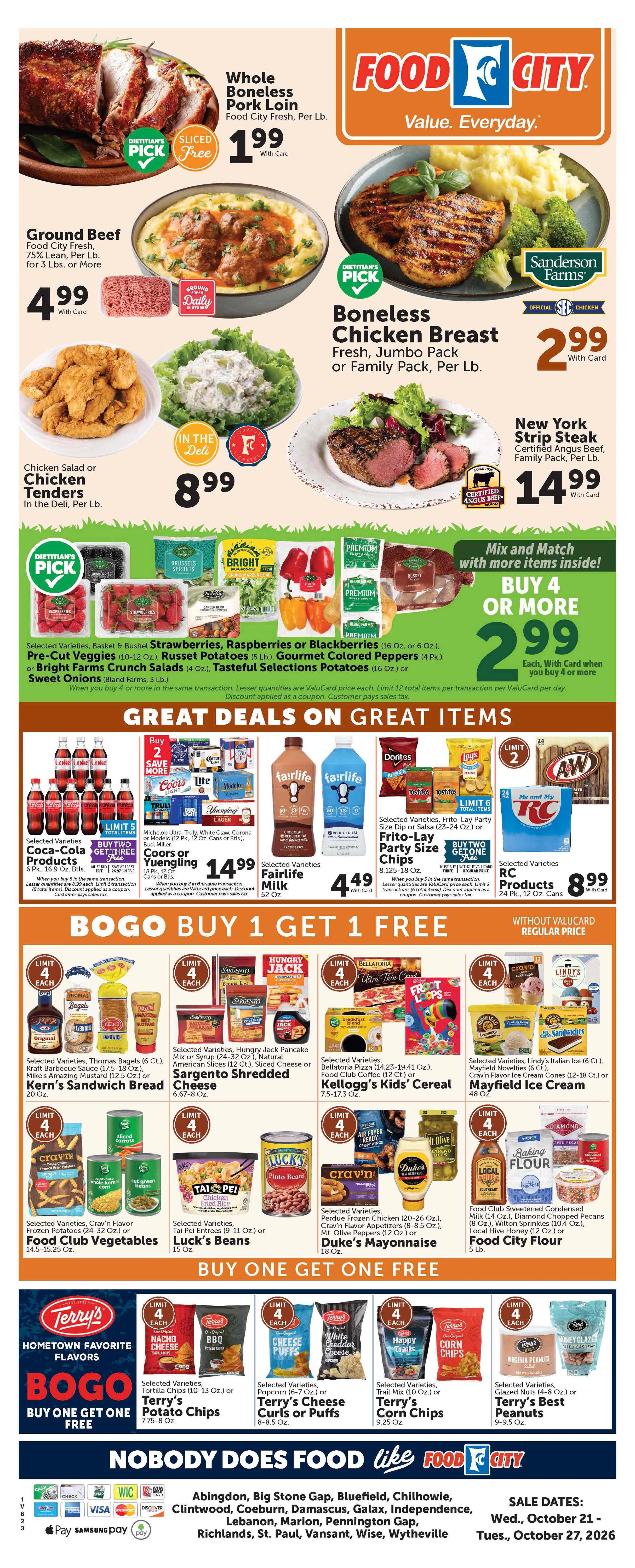 Food City Southwest Virginia Weekly Ad - Page 1