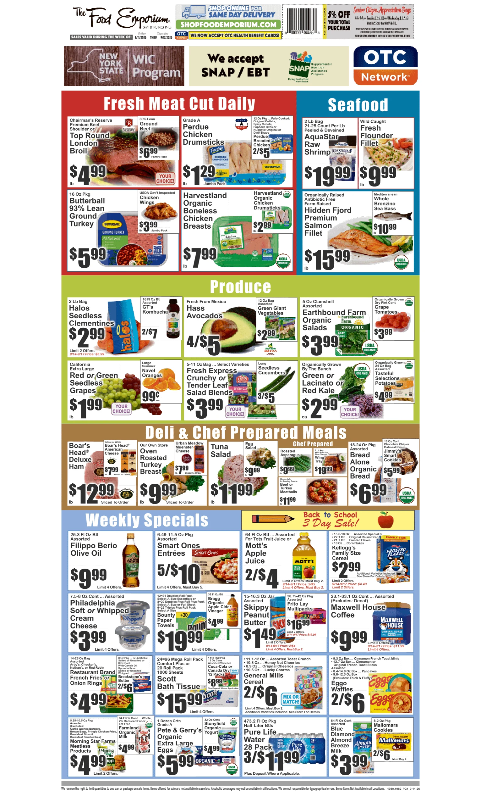 Food Emporium Food Emporium 09/11 - 09/17 Preview - Page 1
