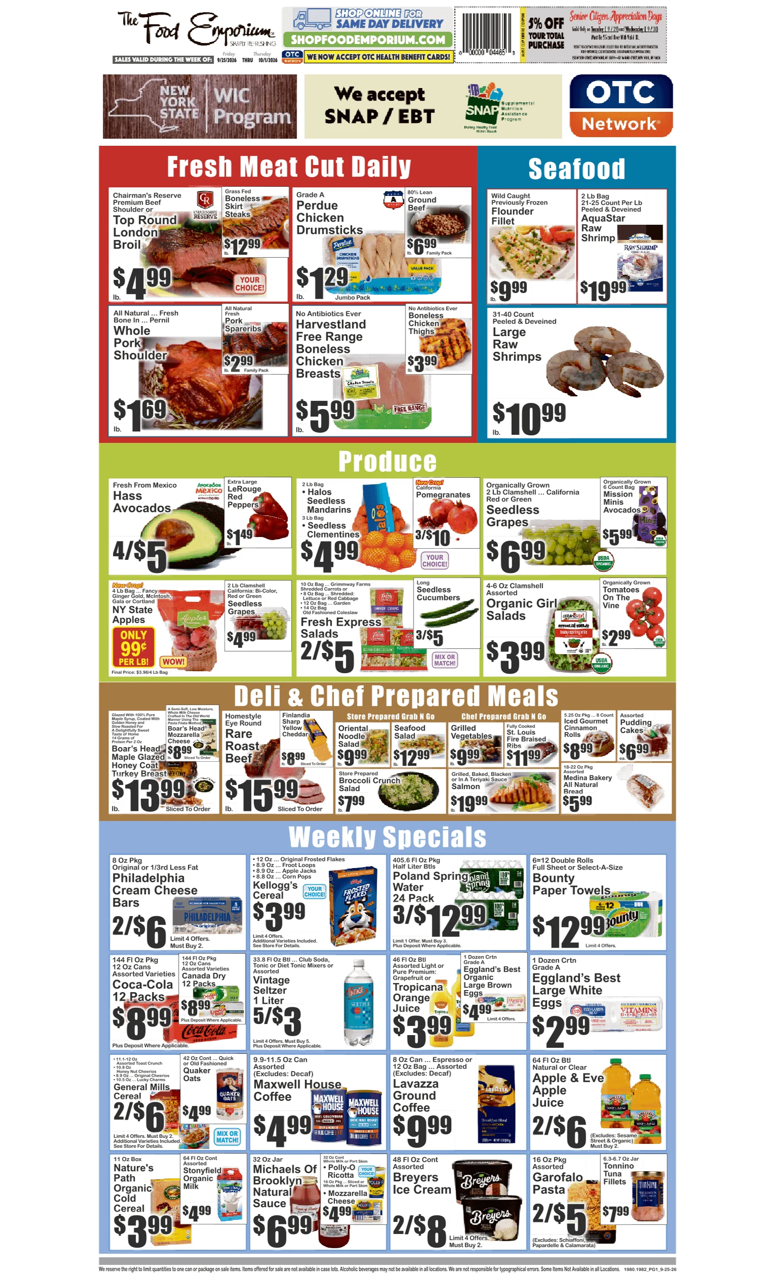 Food Emporium Food Emporium 09/25 - 10/01 Preview - Page 1