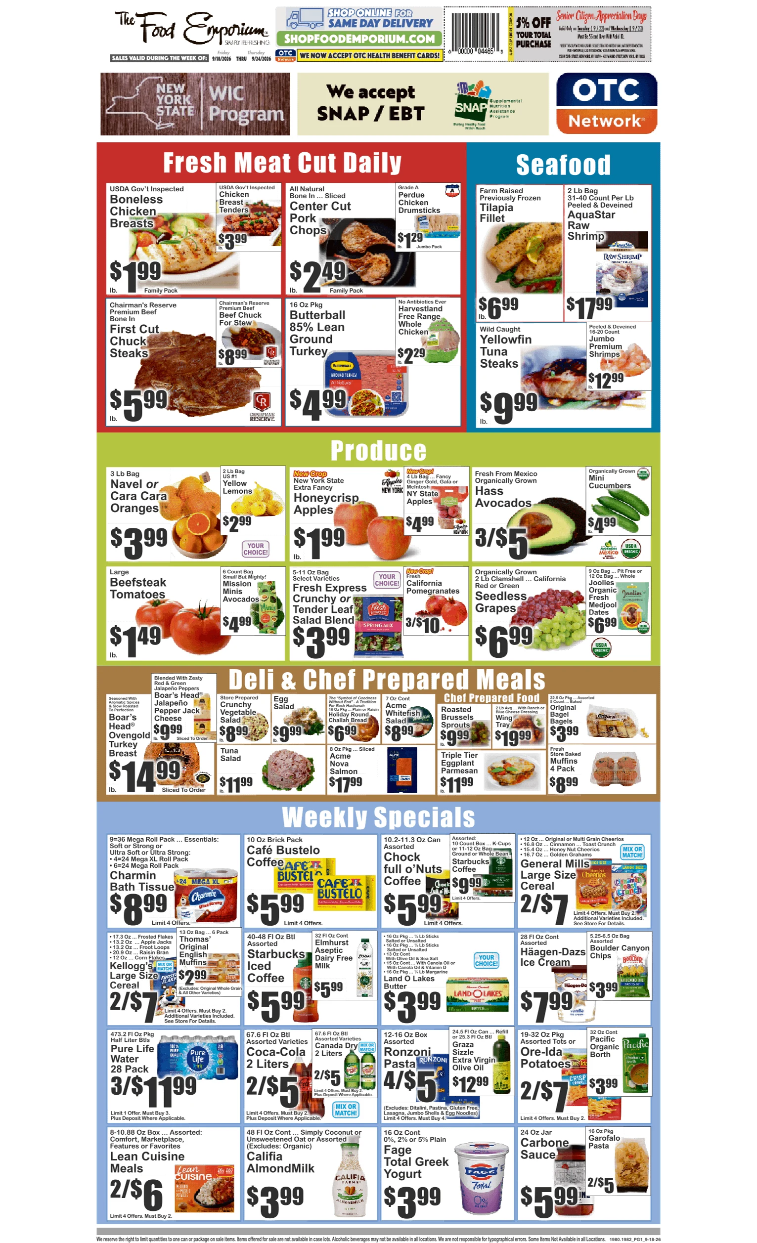 Food Emporium Food Emporium 09/18 - 09/24 Preview - Page 1
