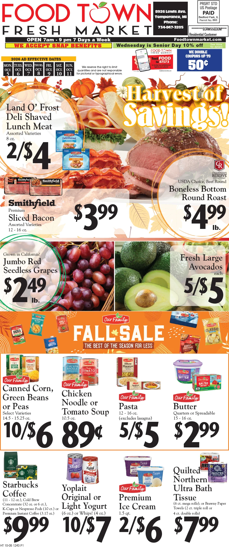 Food Town Temperance Weekly Specials - Page 1