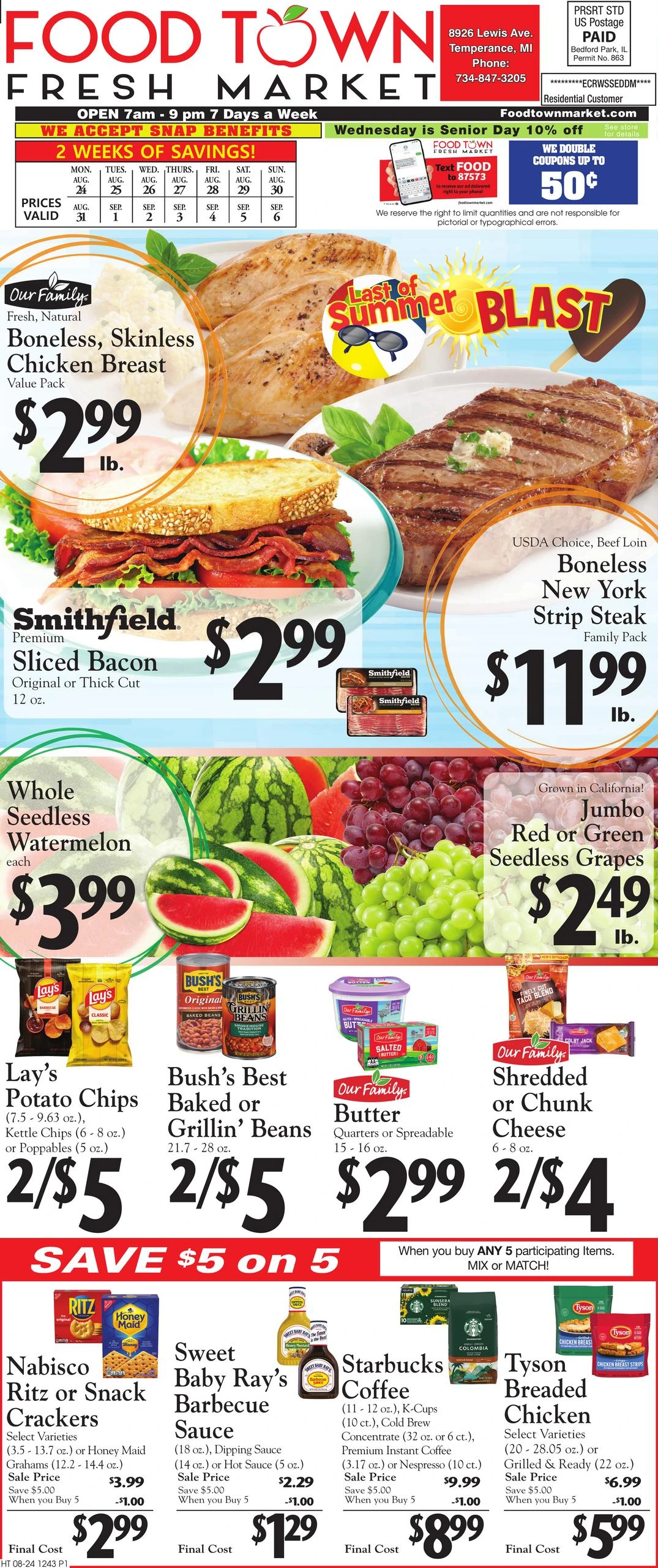 Food Town Temperance Direct - Page 1