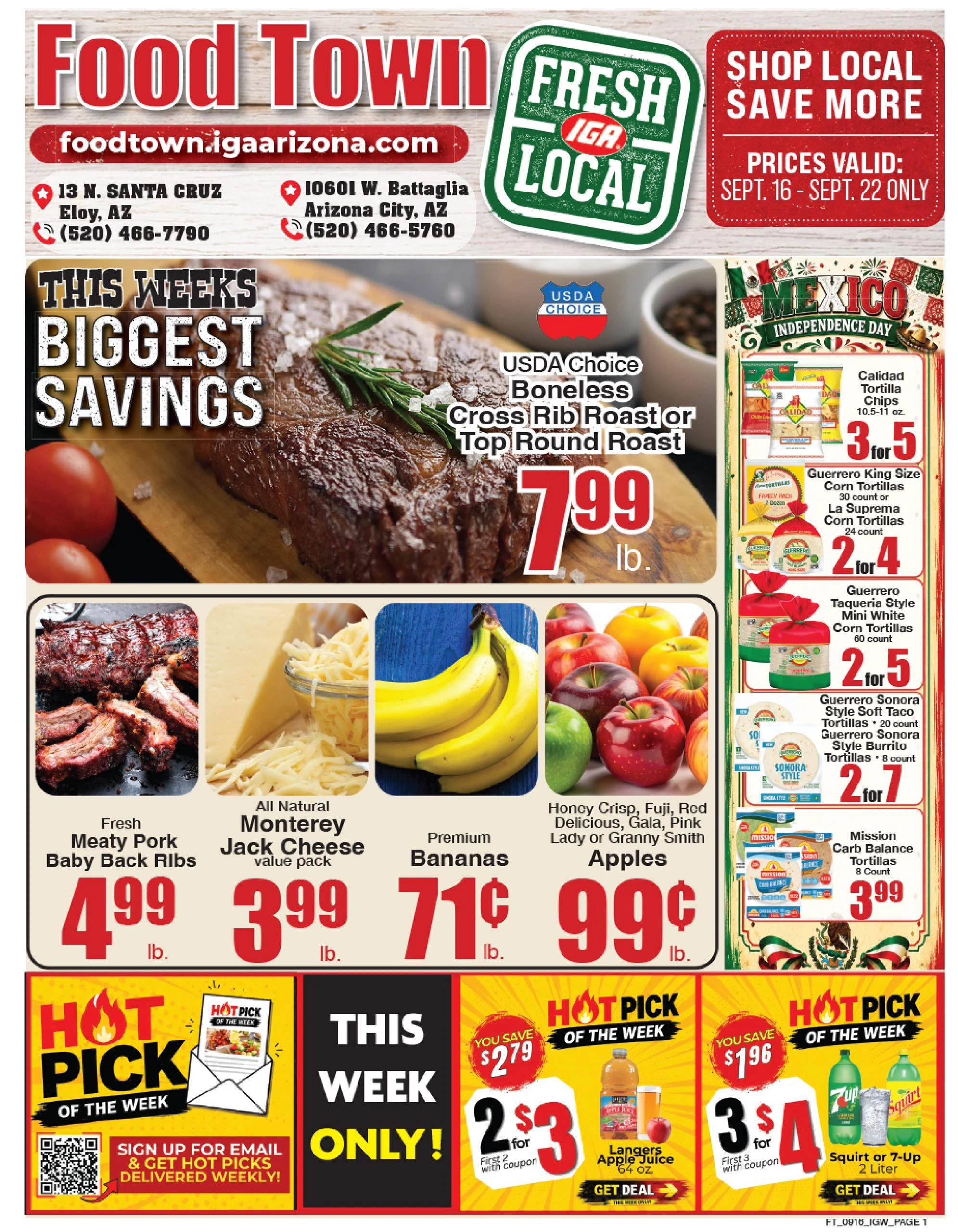 FoodTown IGA Indexed Weekly - Page 1