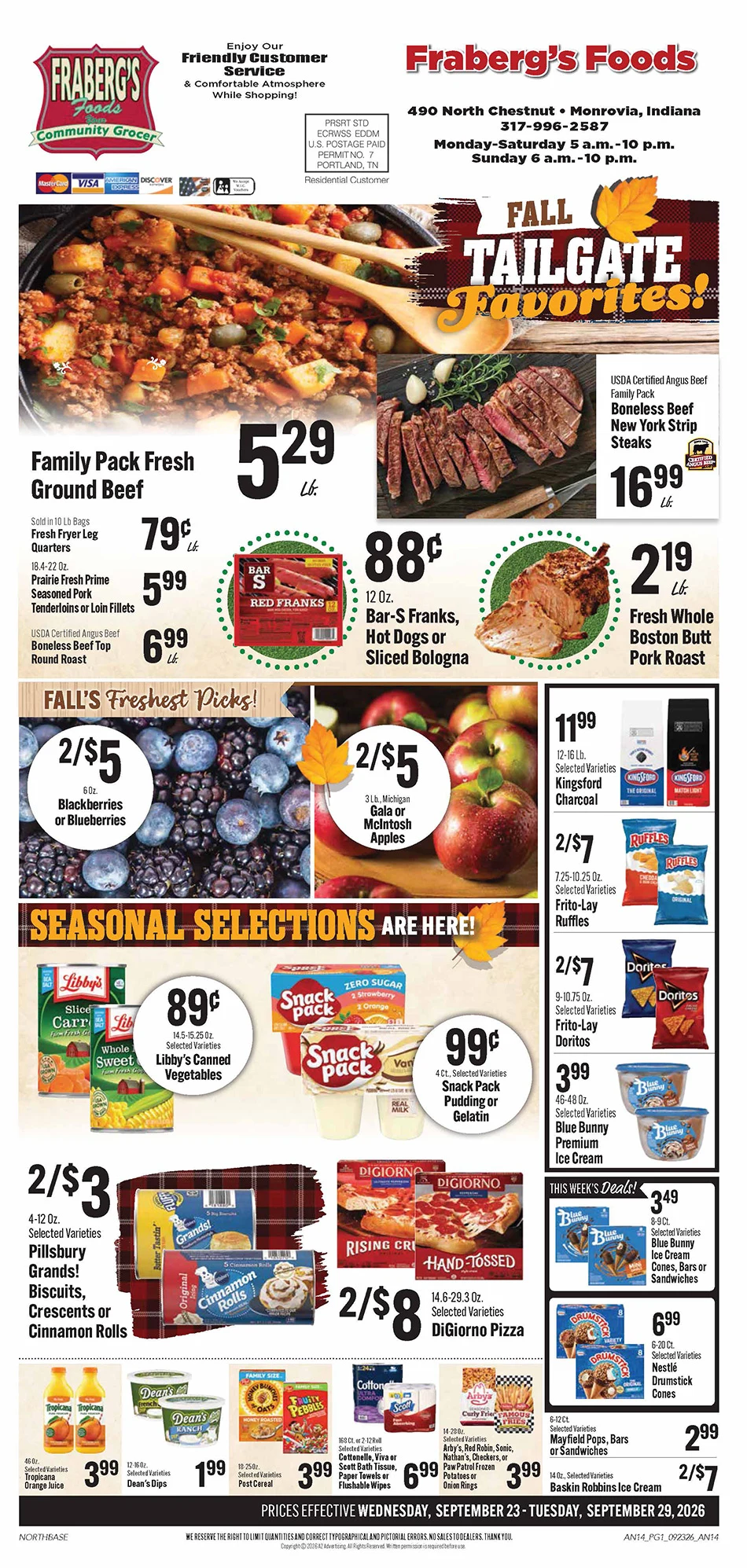 Fraberg's Foods Weekly Specials - Page 1
