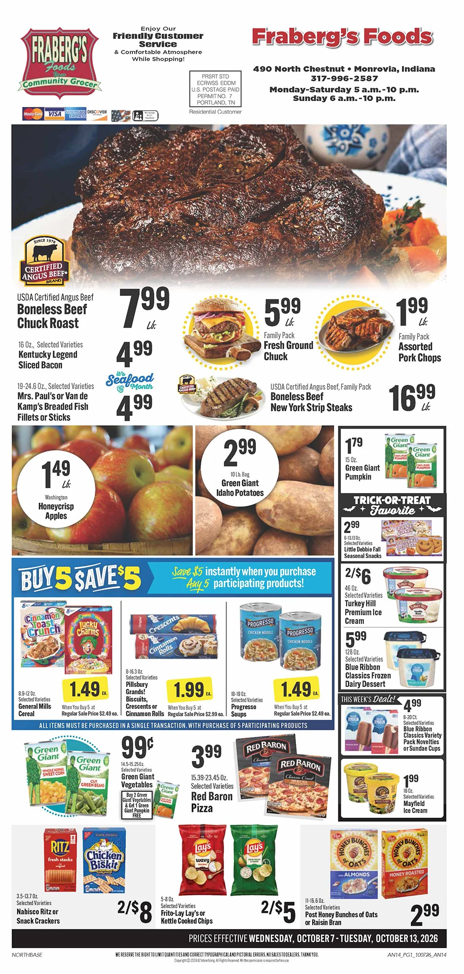 Fraberg's Foods Weekly Specials - Page 1