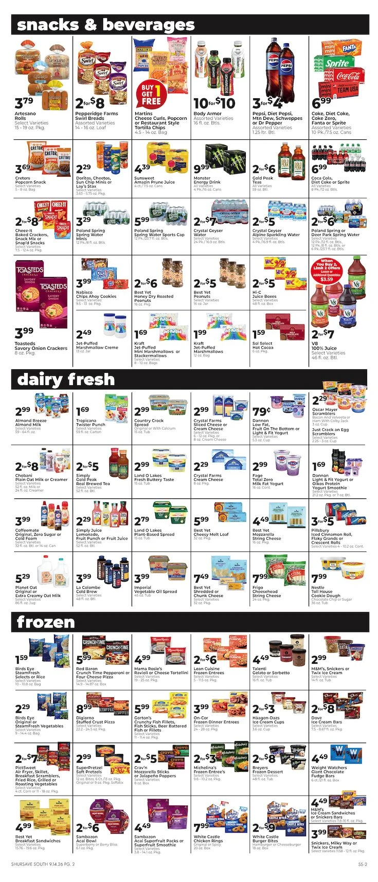Freed's Supermarket Weekly Ad - Page 2