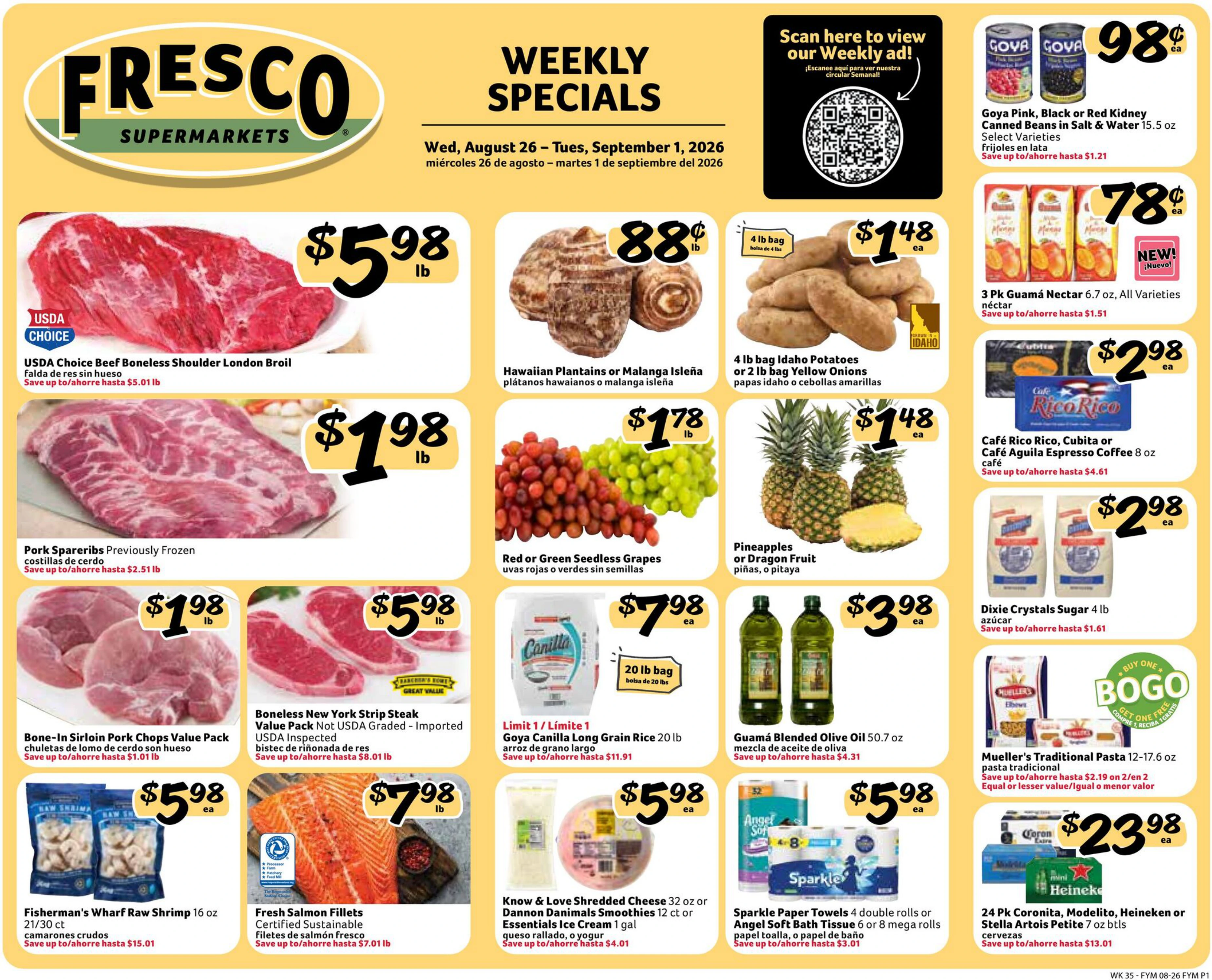 Fresco Y Mas Weekly Circular - Page 1