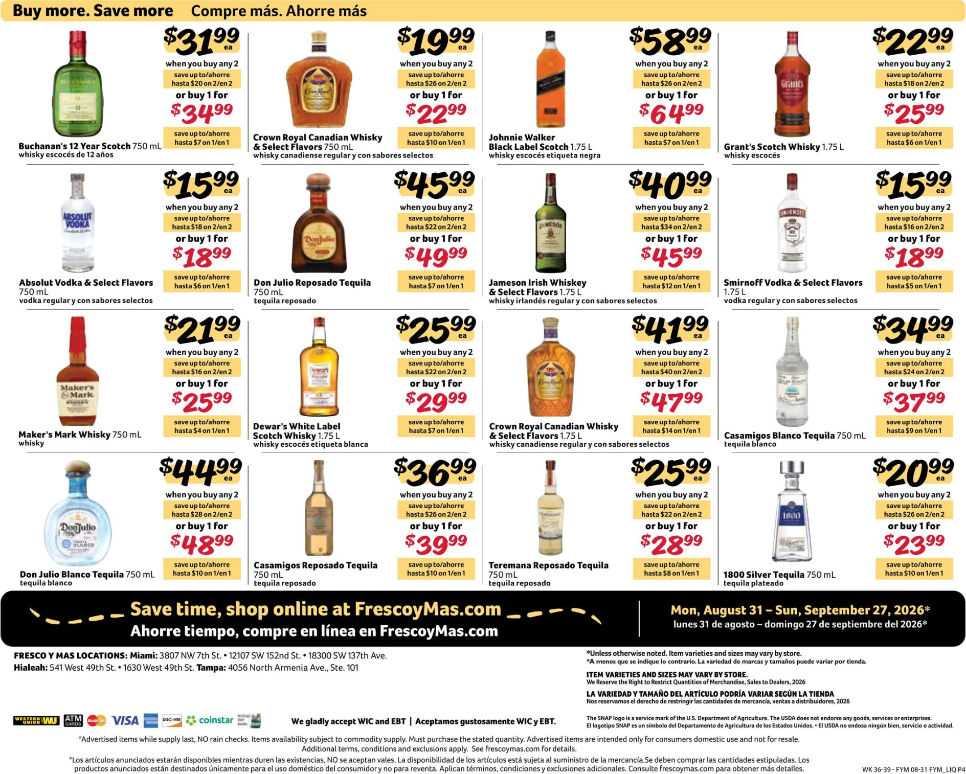 Fresco Y Mas Alcohol Flyer - Page 4