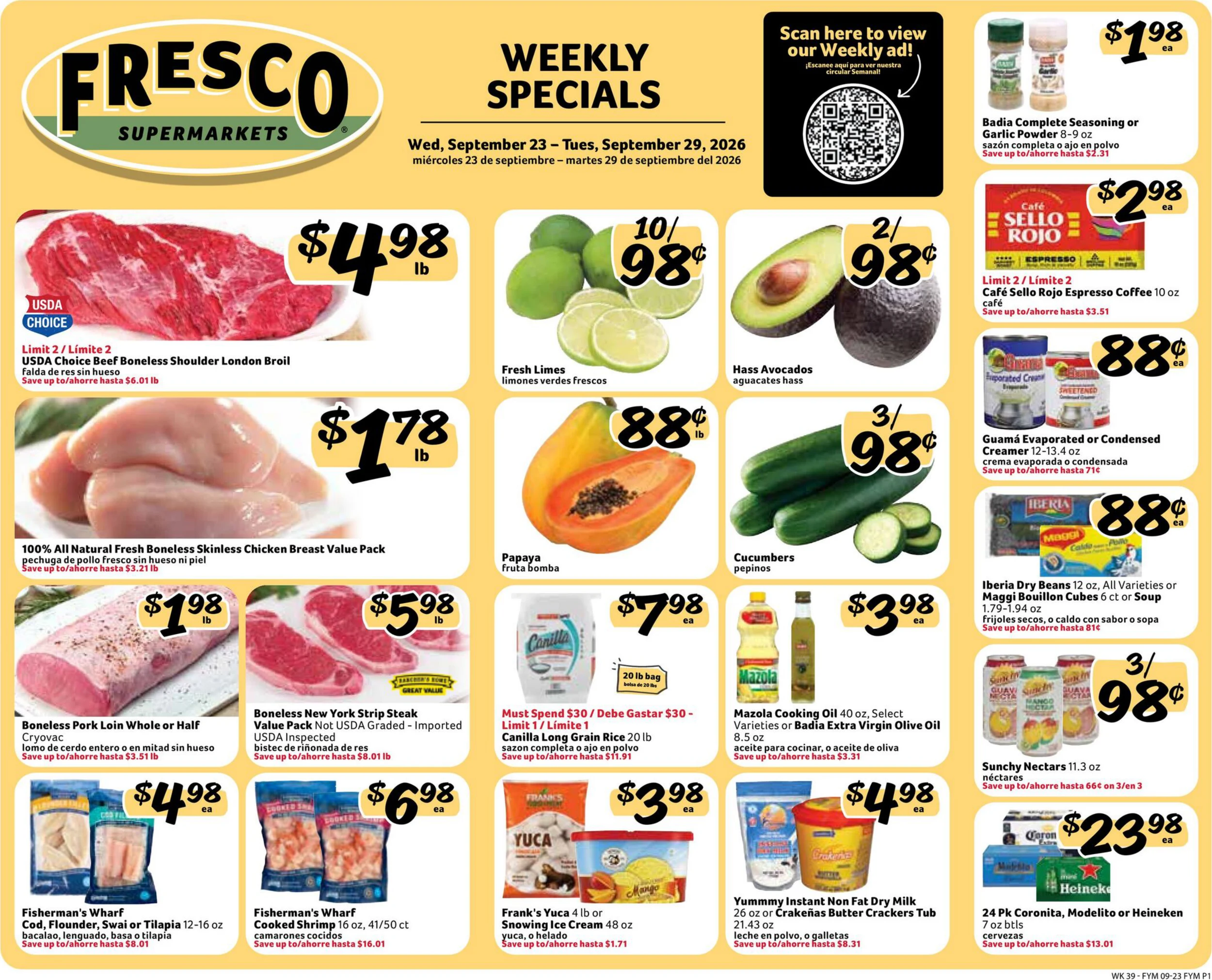 Fresco Y Mas Weekly Circular - Page 1
