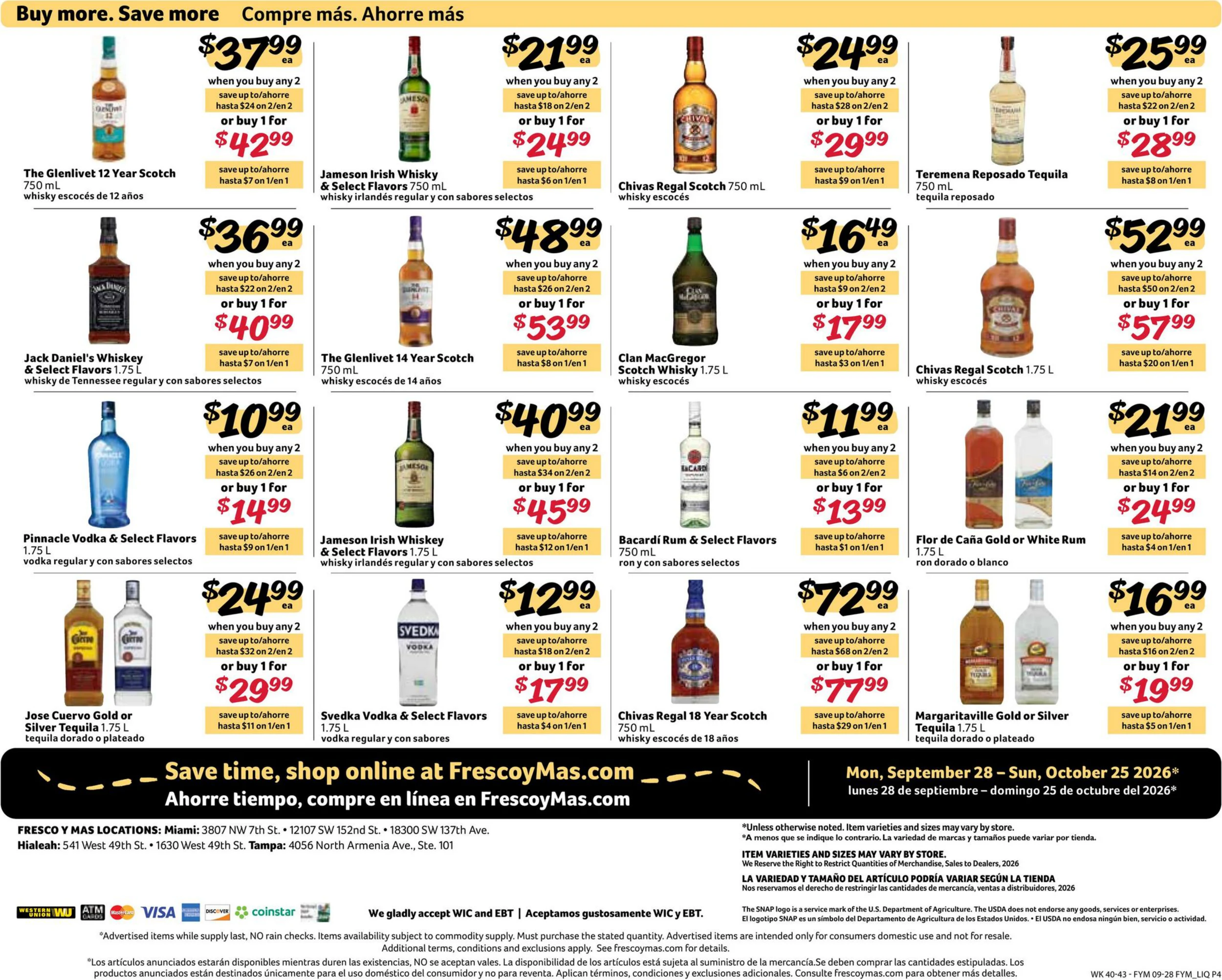 Fresco Y Mas Alcohol Flyer - Page 4