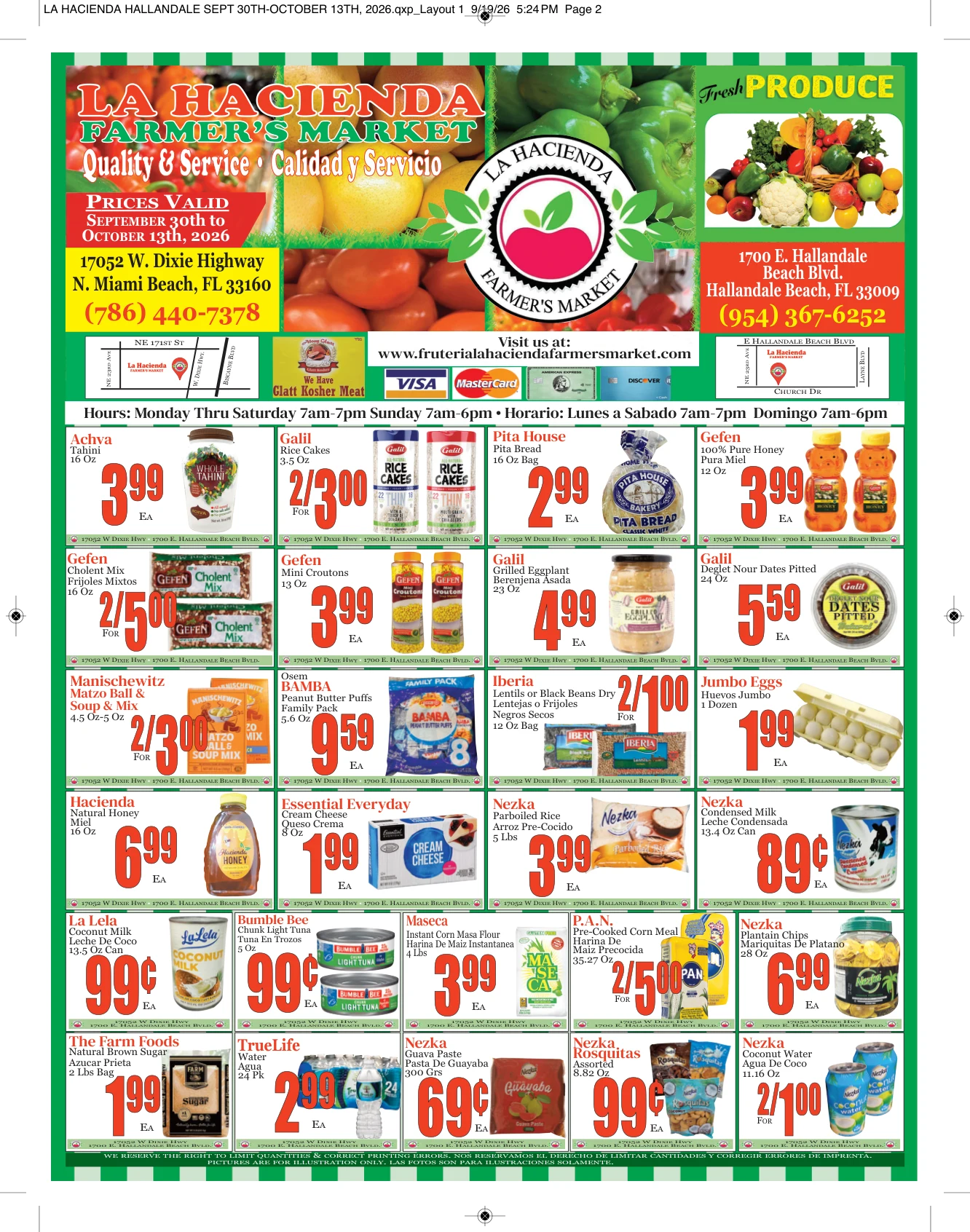 Fruteria La Hacienda Market Weekly Specials - Page 2