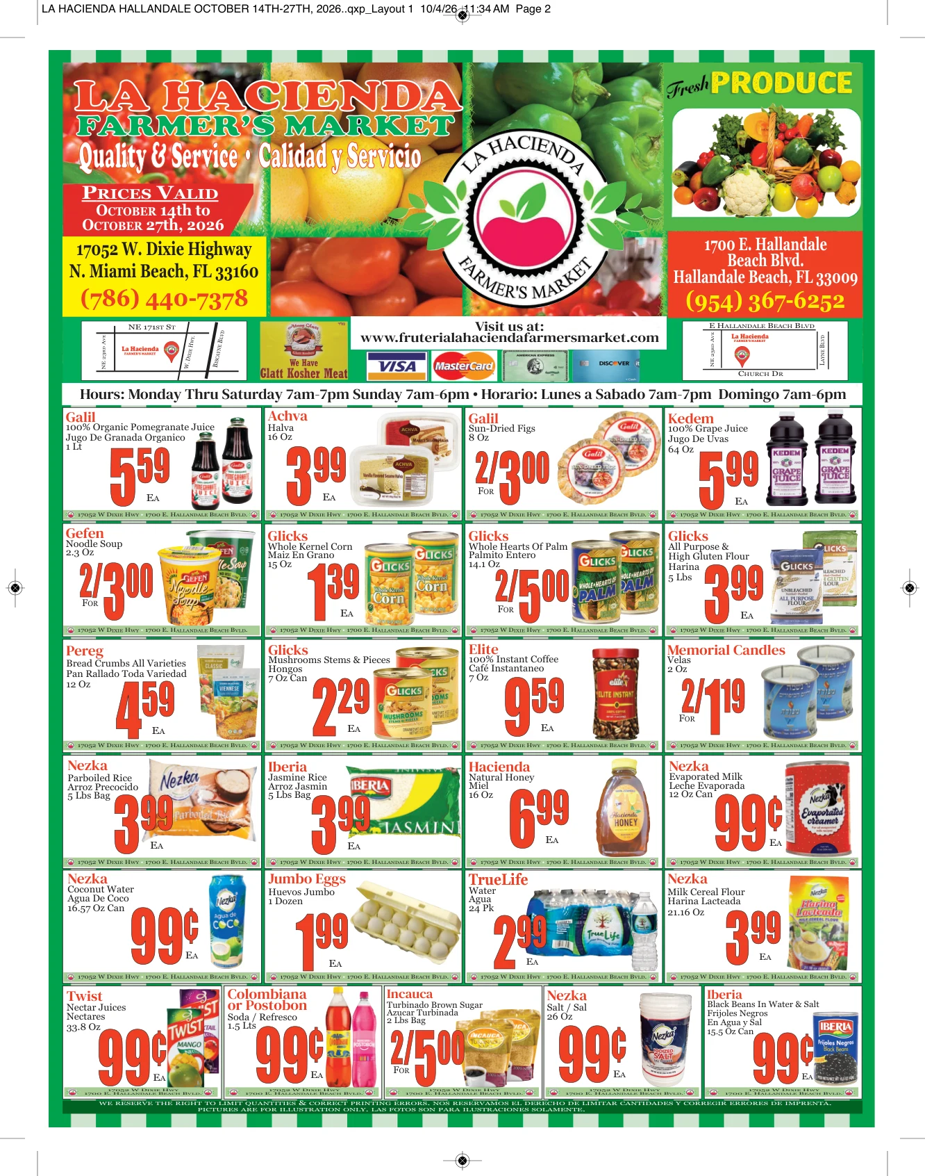 Fruteria La Hacienda Market Weekly Specials - Page 2