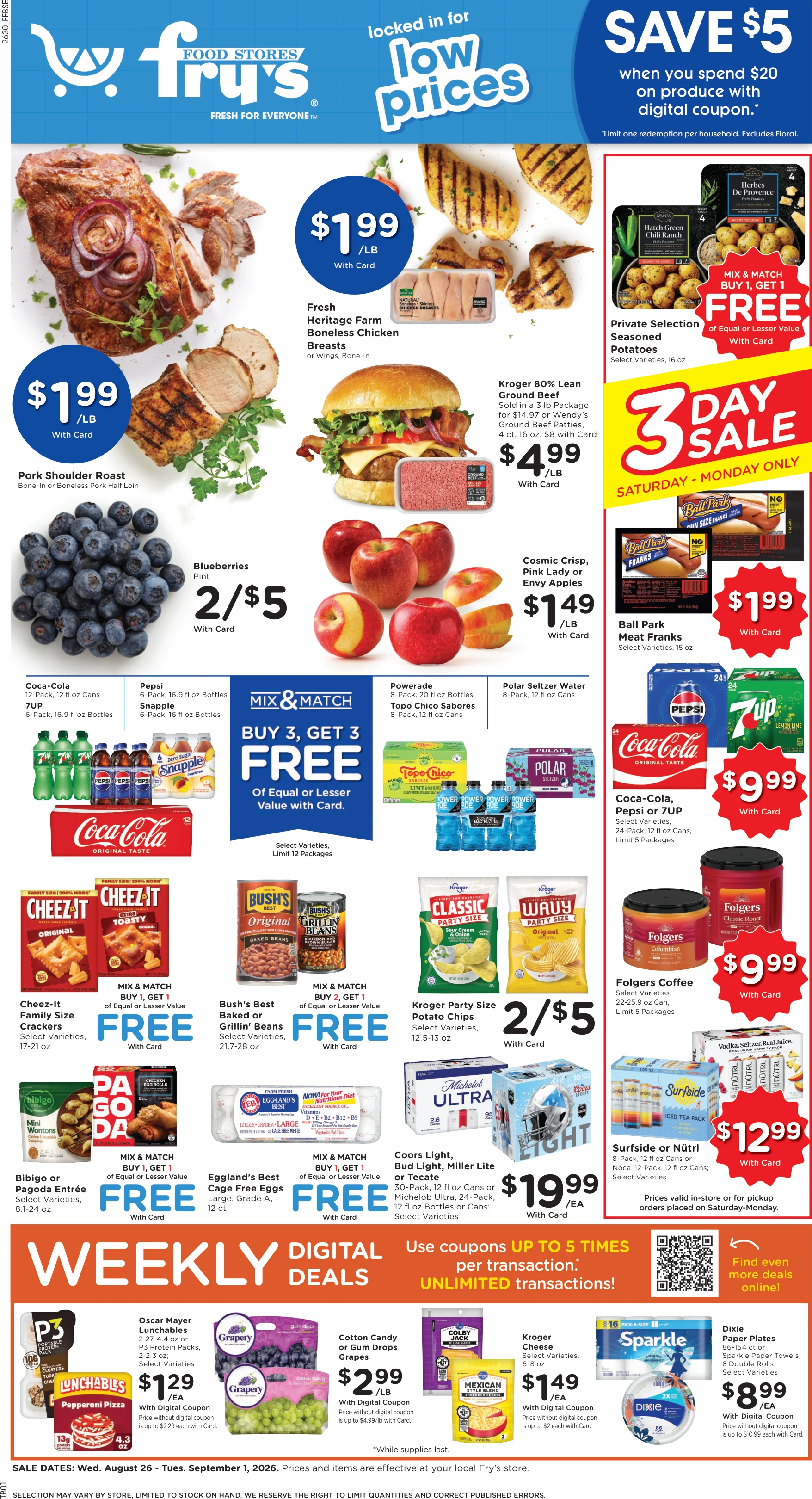Fry's Food Stores Weekly Ad - Page 1