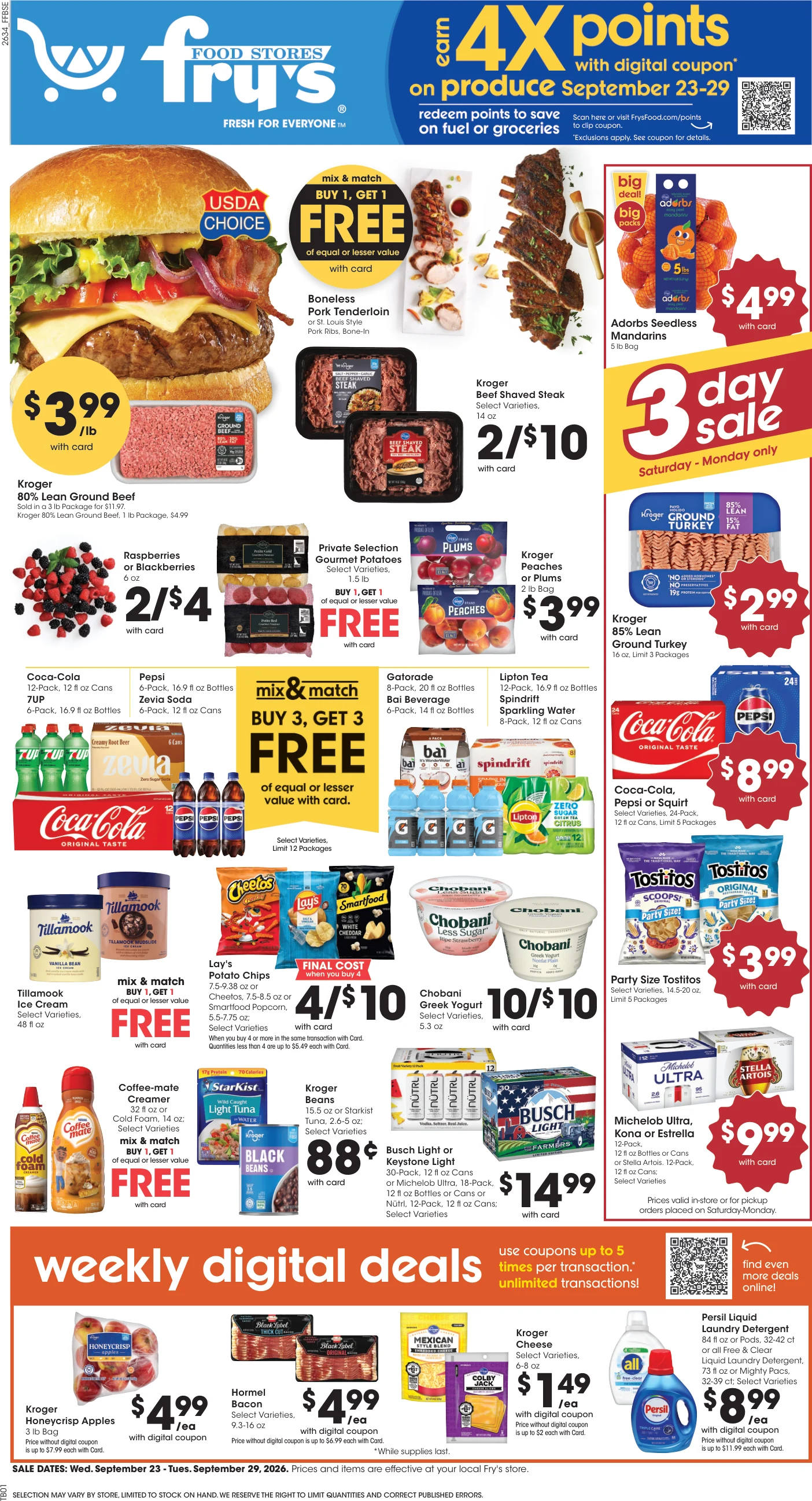 Fry's Food Stores Weekly Ad - Page 1