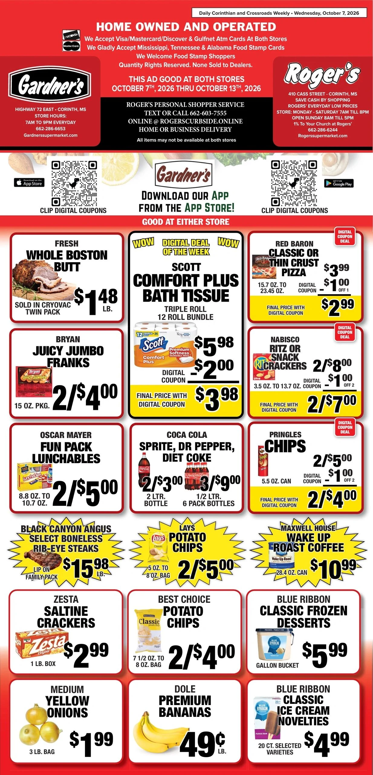 Gardner's Supermarket Gardner's Supermarket Weekly Ad - Page 1