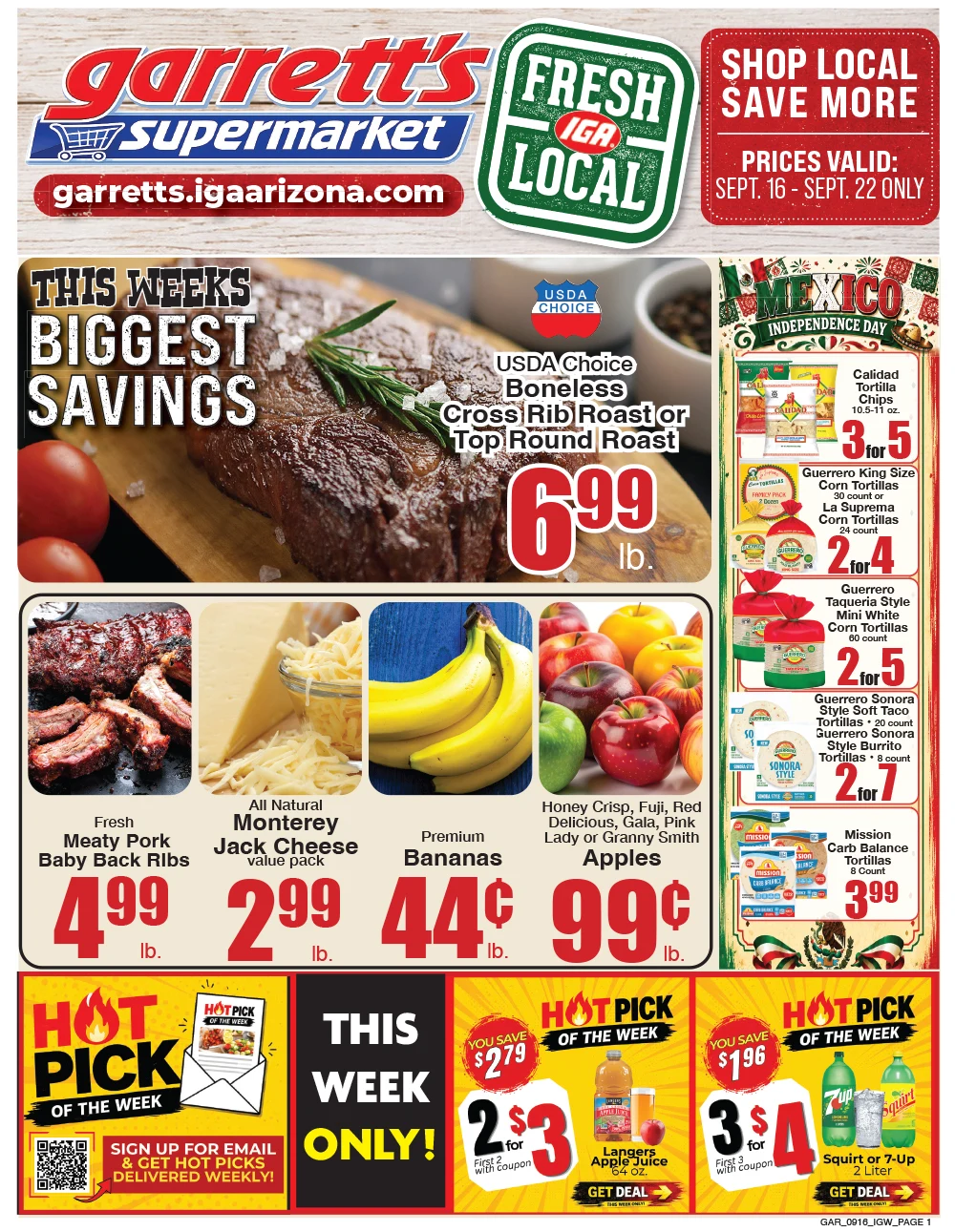 Garrett's IGA Garrett's IGA - Page 1