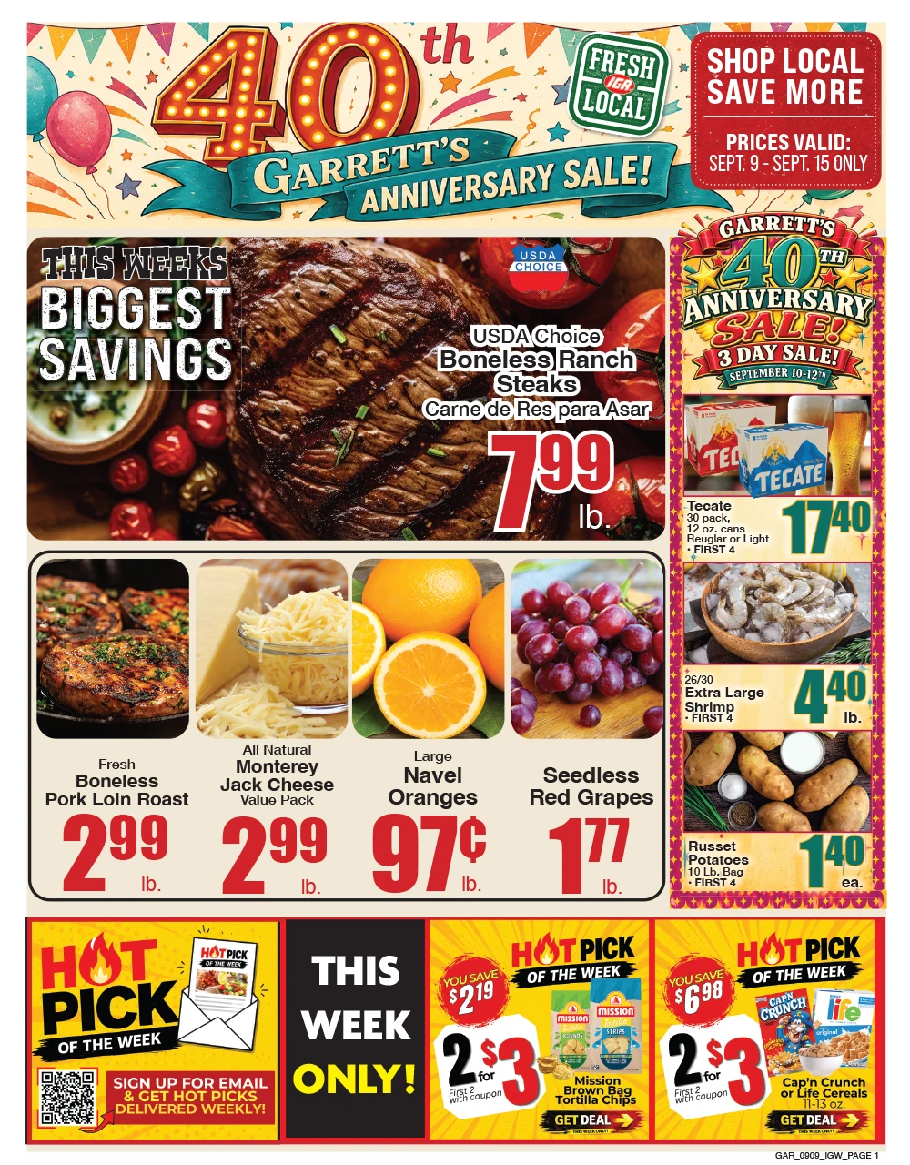 Garrett's IGA Garrett's IGA - Page 1
