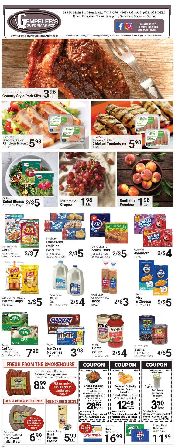 Gempeler's Supermarket Gempeler's - August 23, 2026 - Page 1