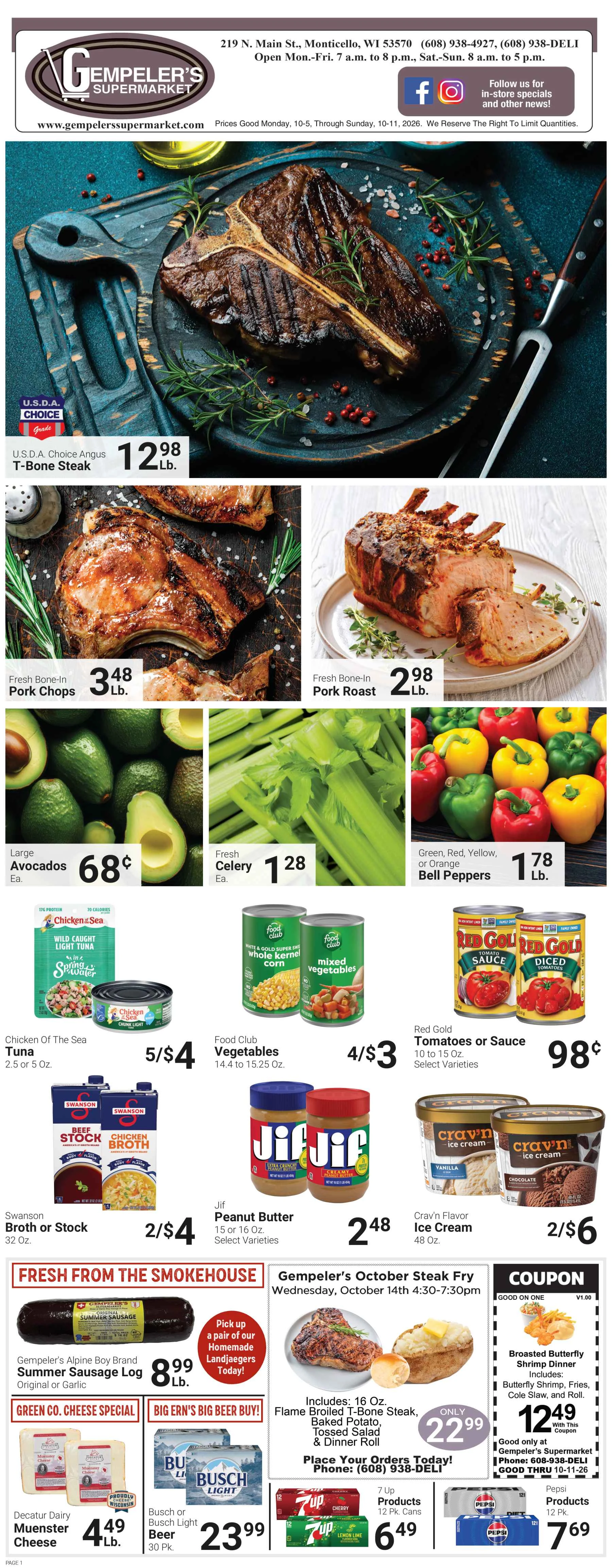 Gempeler's Supermarket Gempeler's - October 4, 2026 - Page 1